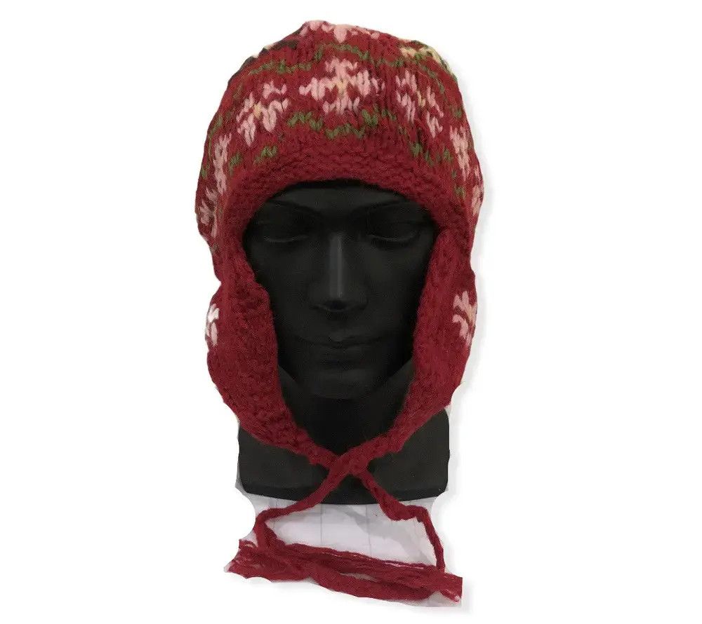 Designer × Michel Klein Michel Klein Knit Earflap Beanie Hat Size ONE SIZE - 2 Thumbnail