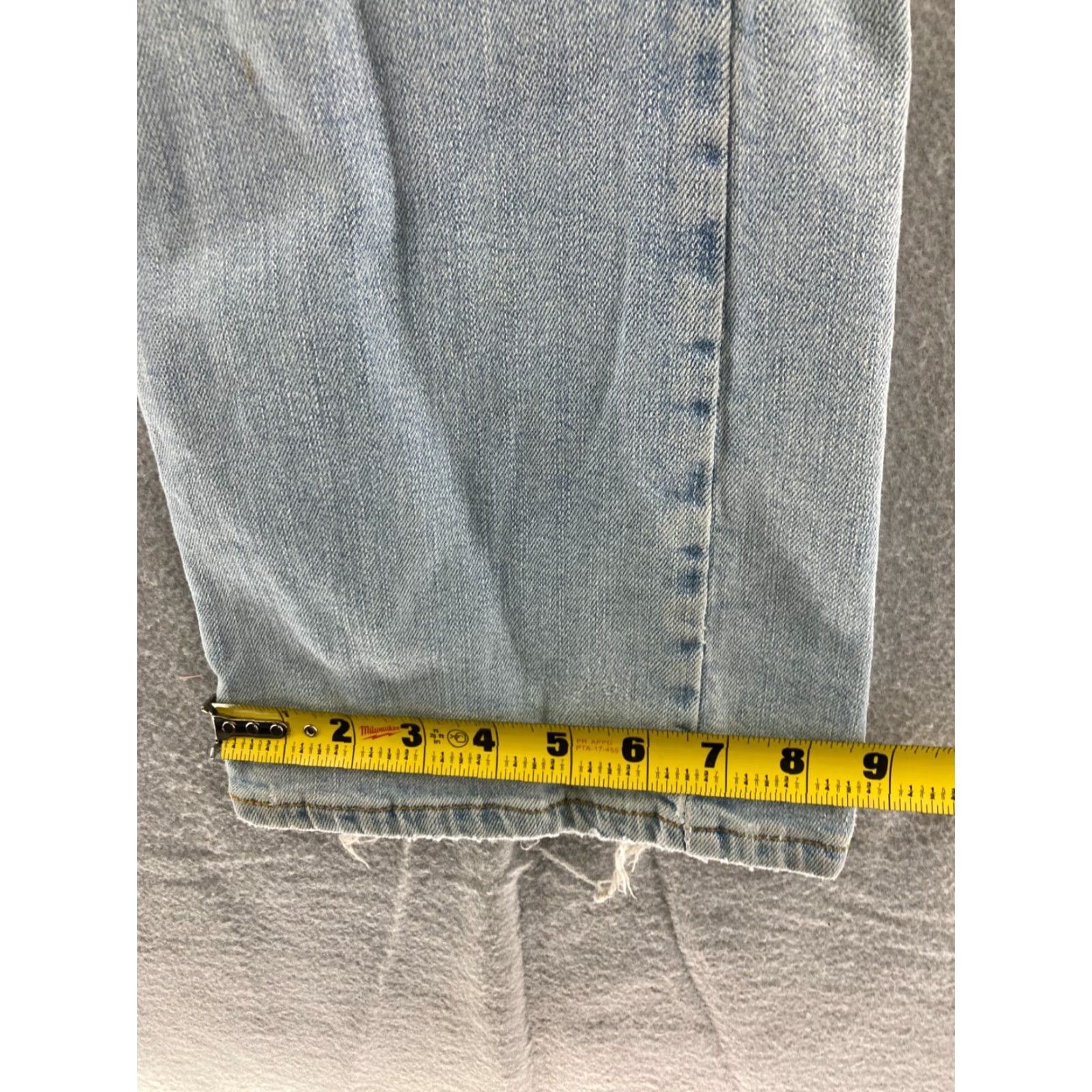 Levi's VINTAGE Levi's 513 Bootcut Jeans Womens 7 M Distressed Light Wash Blue Y2K Size 28" / US 6 / IT 42 - 6 Thumbnail