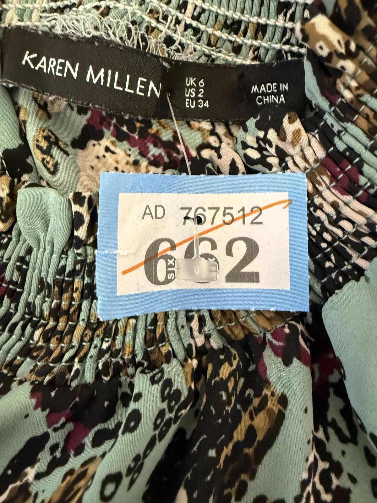 Other Karen Millen Printed Long Sleeve Dress UK 6 / US 2 / EU 34 Size XS / US 0-2 / IT 36-38 - 2 Thumbnail