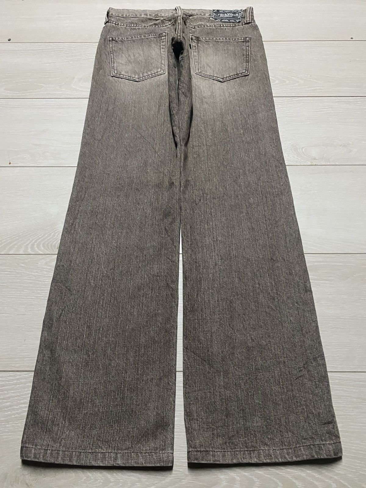 Vintage Vintage Japanese Bobson Crack Wash Distressed Loose Jeans Size US 30 / EU 46 - 2 Thumbnail