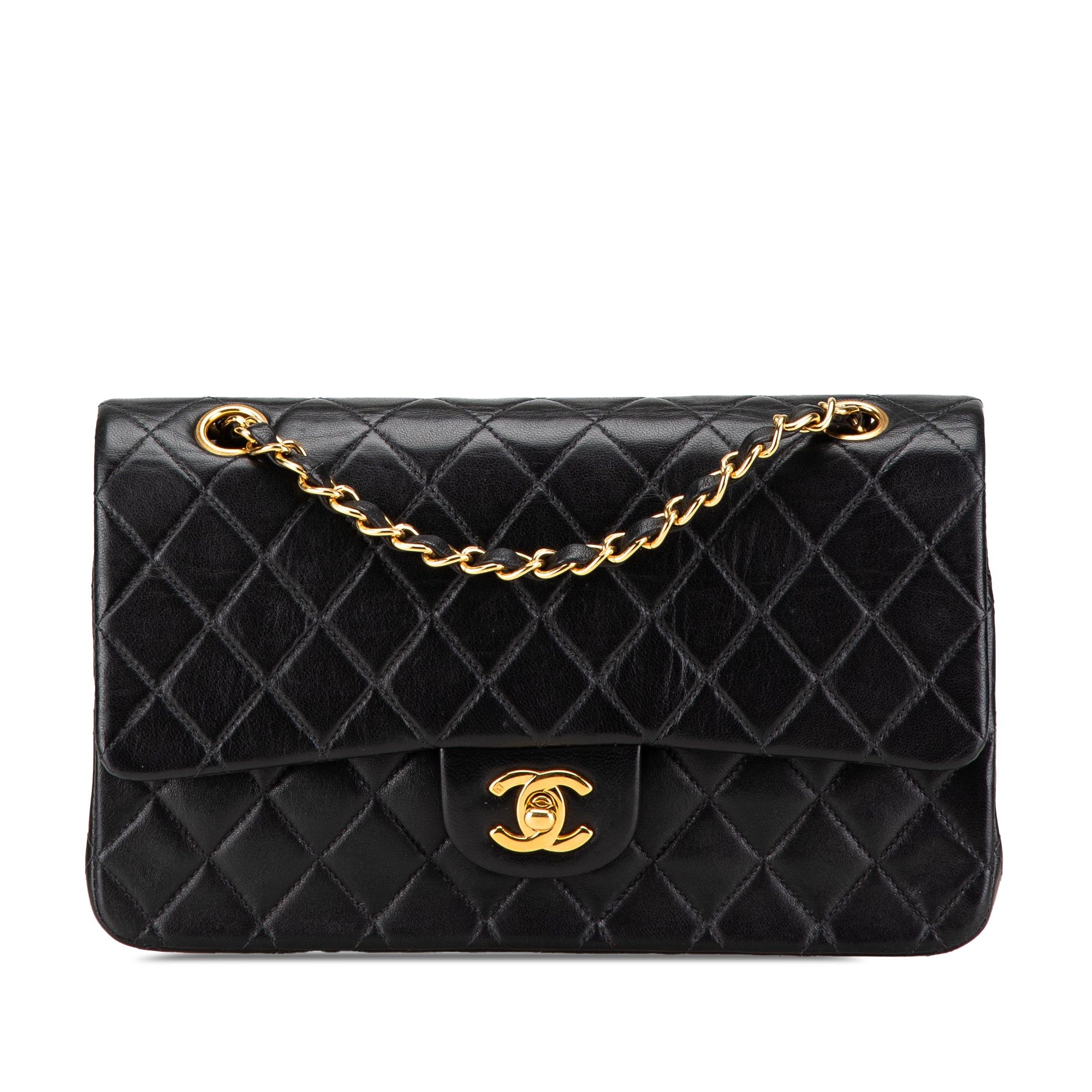 Chanel Chanel Medium Classic Lambskin Double Flap Black Size ONE SIZE - 1 Thumbnail