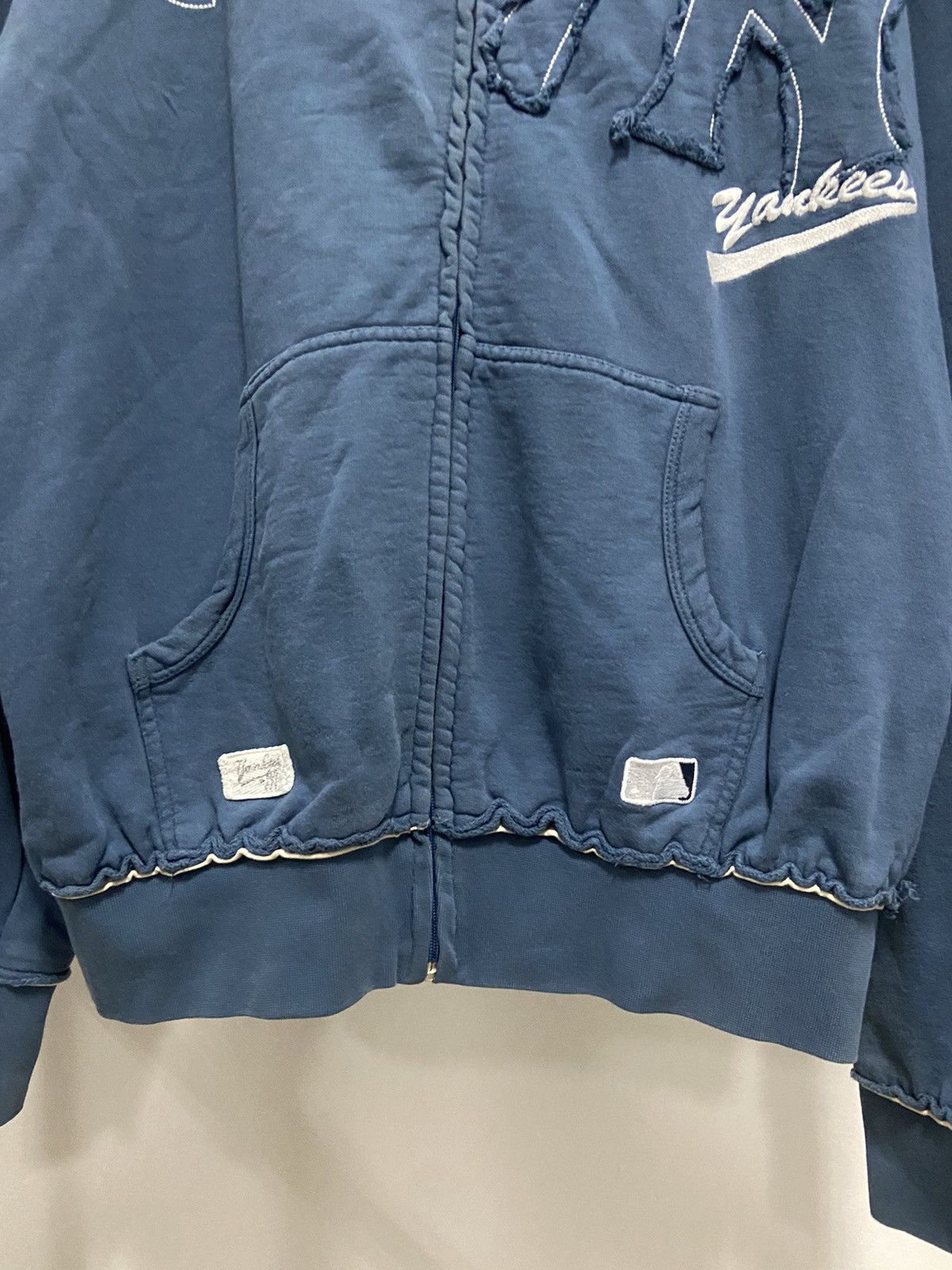 New York Yankees × Vintage New York Yankees zip Hoodie Vintage Big Logo Baseball Size US XL / EU 56 / 4 - 8 Thumbnail