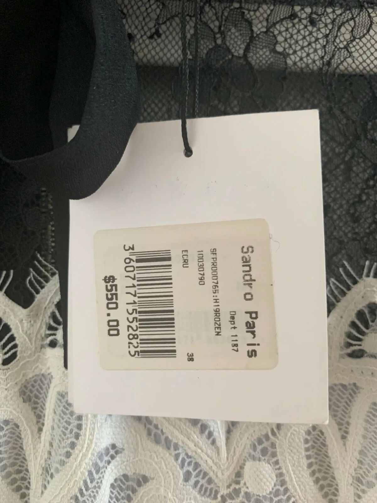 Sandro Authentic Sandro paris classic lace black and white dress Size XS / US 0-2 / IT 36-38 - 2 Thumbnail