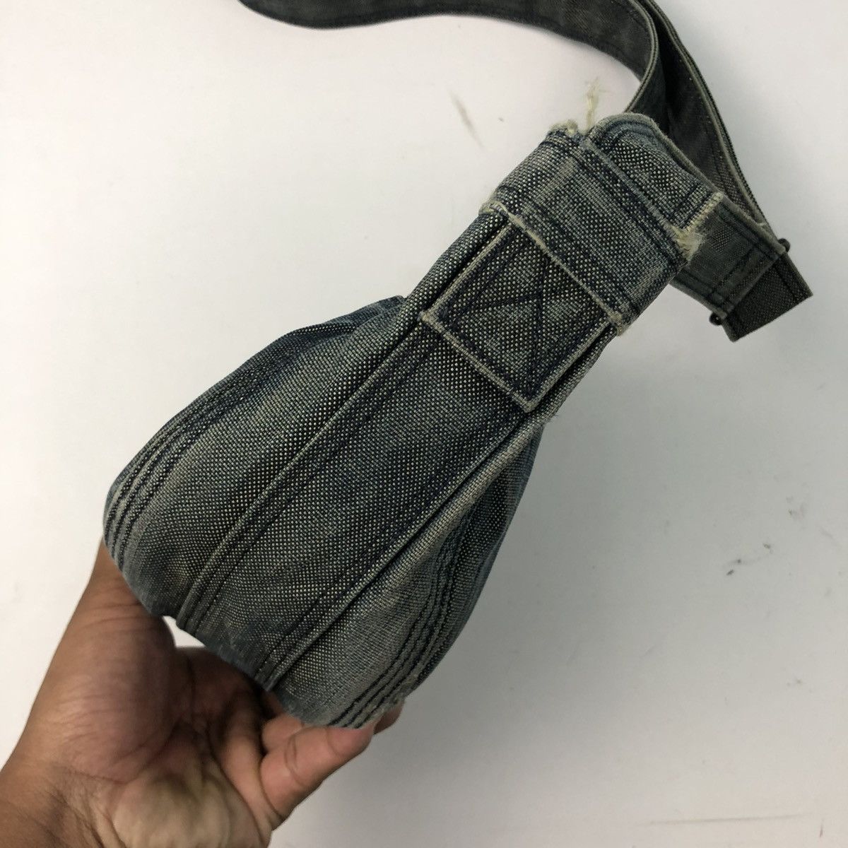 Porter ‼️YES‼️ PORTER DISTRESSED DENIM CROSSBODY SLING BAG Size ONE SIZE - 6 Thumbnail