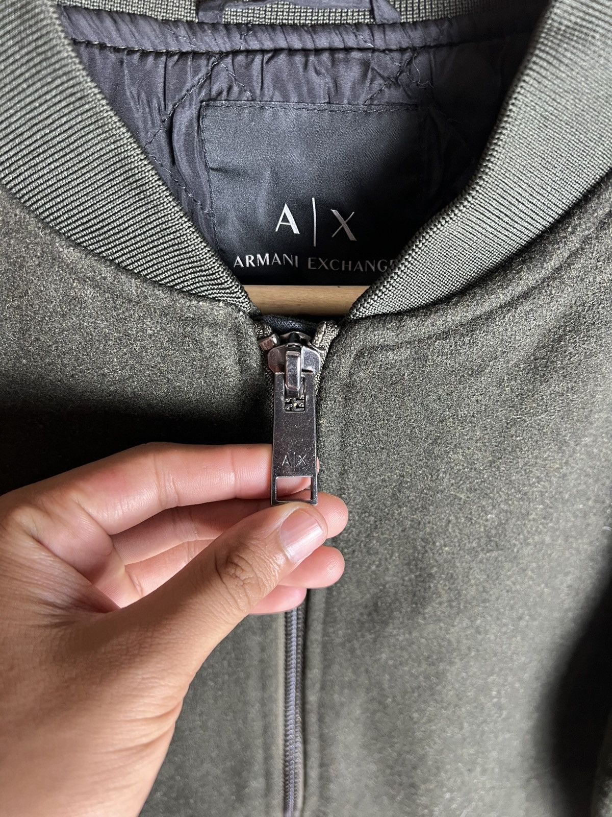 Armani Exchange × Designer Armani Exchange Dual Peat Green Trench & Bomber Jacket Coat Size US M / EU 48-50 / 2 - 3 Thumbnail