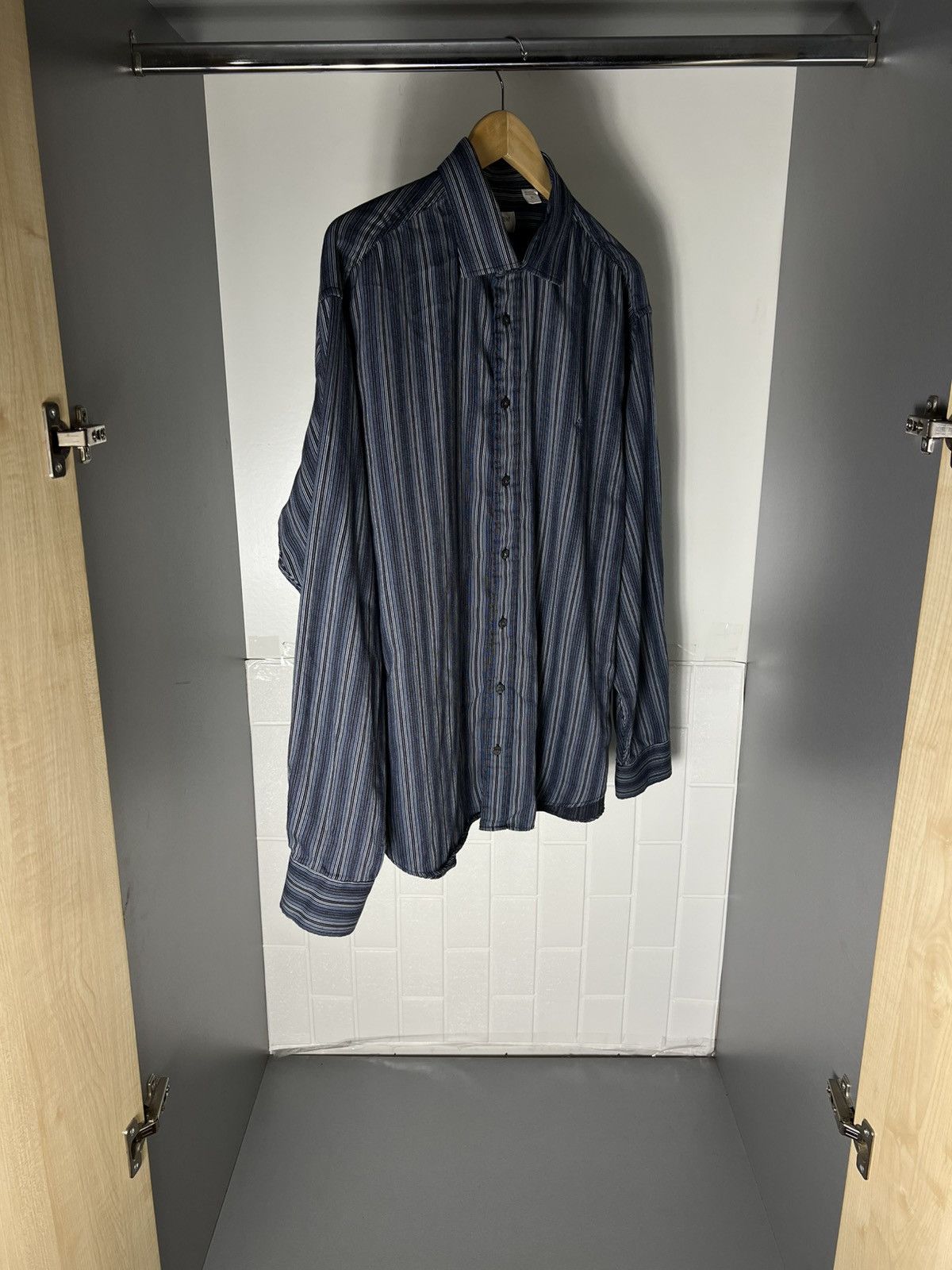 Saint Laurent Paris VINTAGE YVES SAINT LAURENT CLASSIC CASUAL DESIGNER SHIRT 90s Size US XL / EU 56 / 4 - 6 Thumbnail