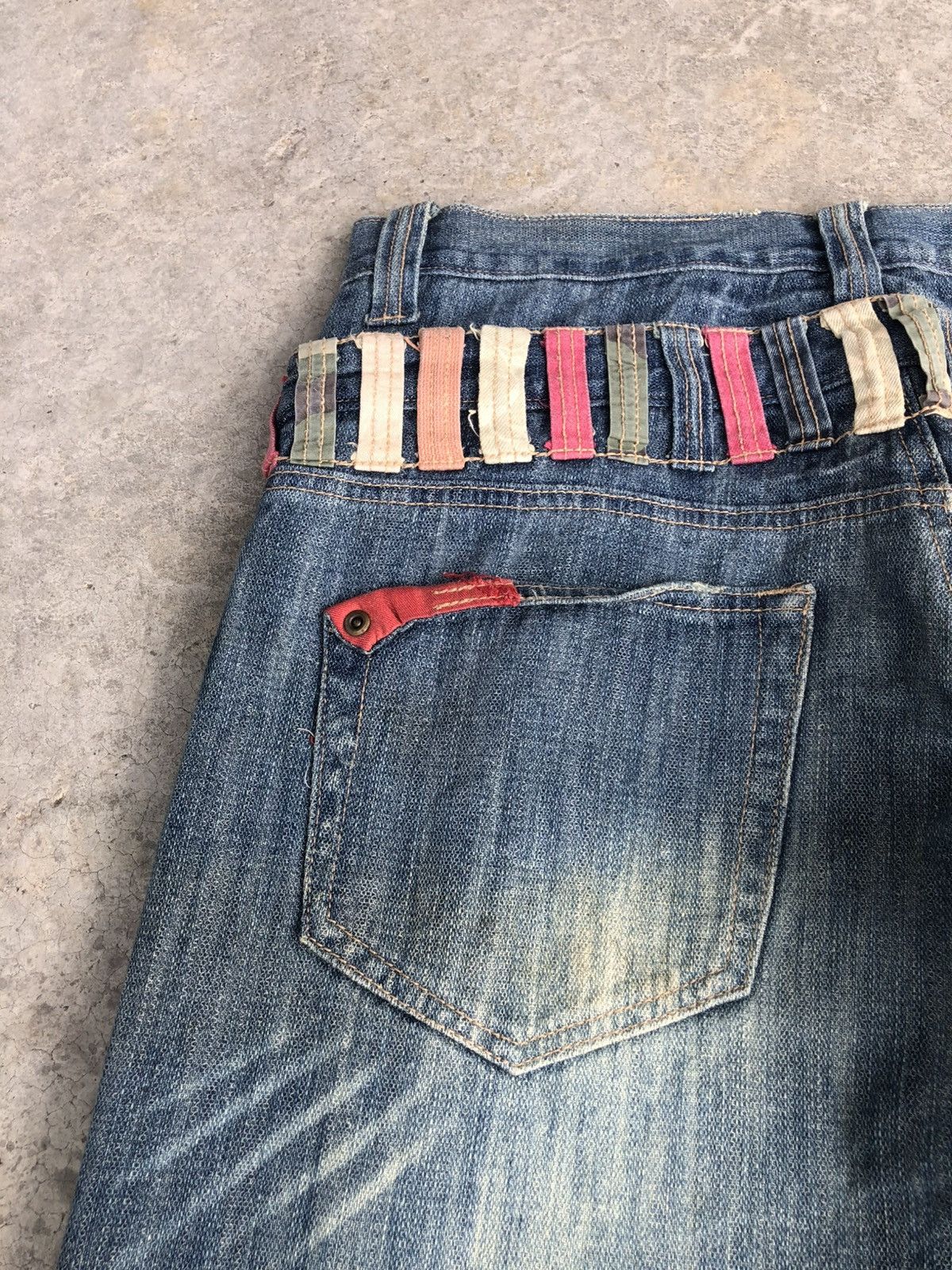 Hysteric Glamour Japanese Gumu Double Waist Distressed Jeans Size US 32 / EU 48 - 17 Thumbnail