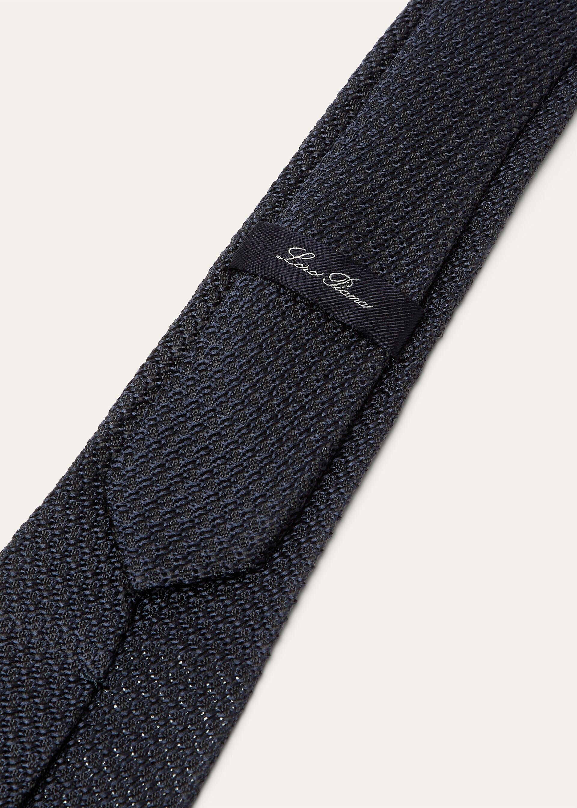 Loro Piana os11x0426 FAR0543 Size: OS / Yale Tie in Black Size ONE SIZE - 2 Thumbnail