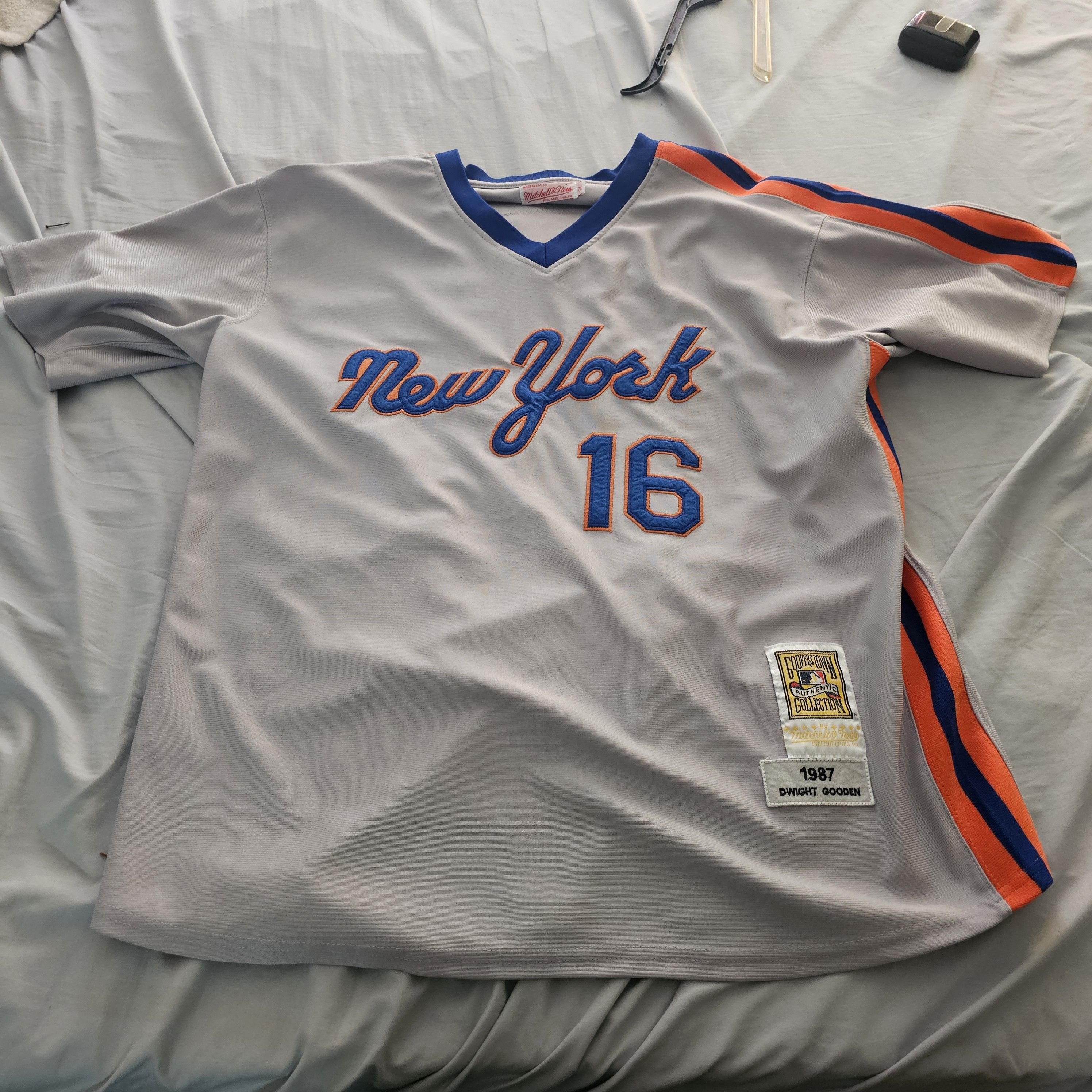 Mitchell & Ness Doc Gooden 1987 Mets Jersey Road Size US XXL / EU 58 / 5 - 1 Thumbnail