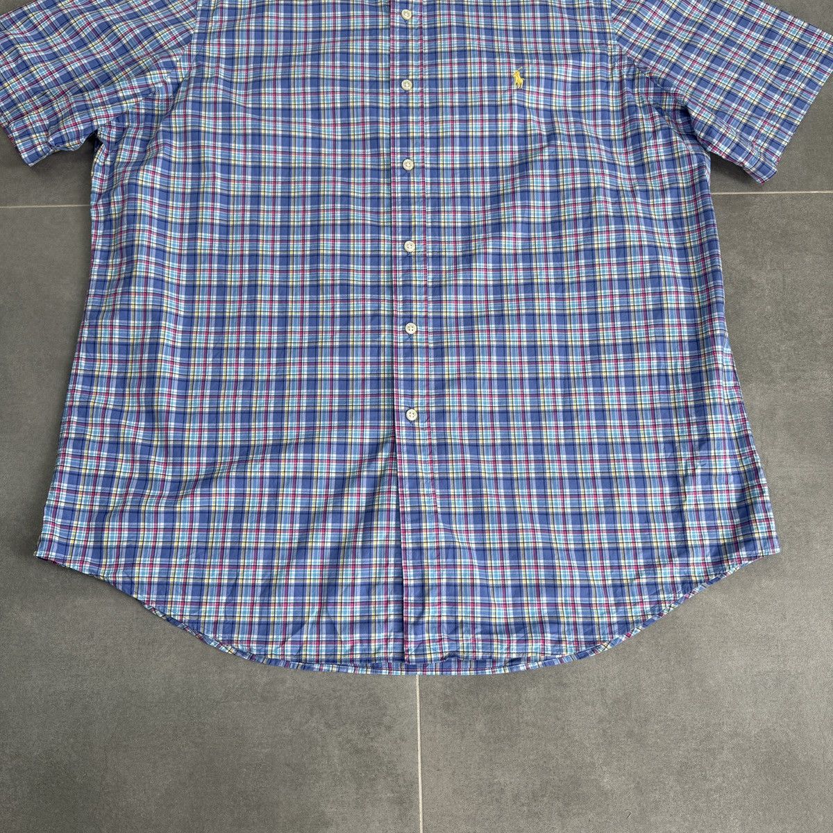 Polo Ralph Lauren × Vintage Polo Ralph Lauren PRL Checked Button Shirt Short Sleeve Size US XL / EU 56 / 4 - 3 Thumbnail