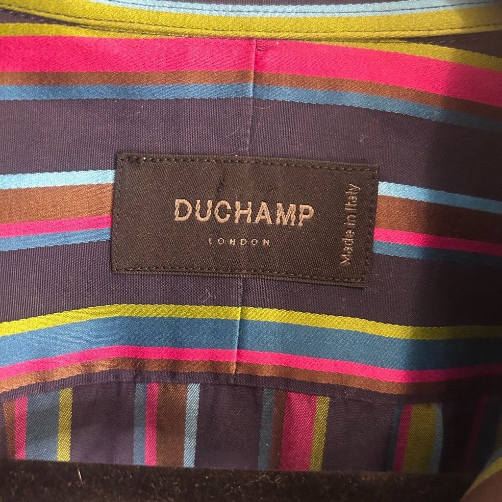 Duchamp Men's Duchamp Shirt, L, Multicolored striped Size US XL / EU 56 / 4 - 5 Thumbnail