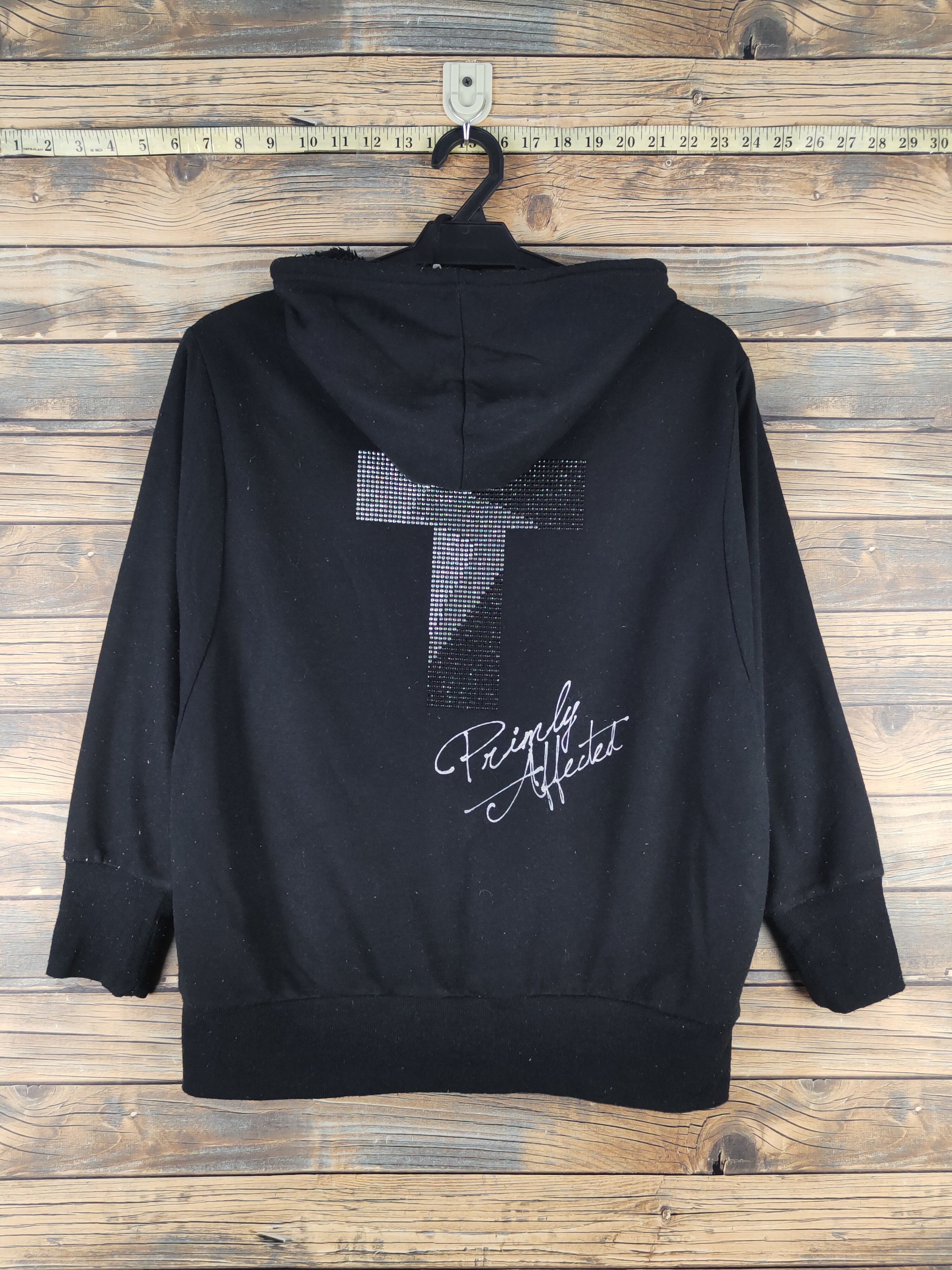 Japanese Brand DL Galyge cross Black Hoodie Sweatshirts #2730 Size M / US 6-8 / IT 42-44 - 10 Thumbnail