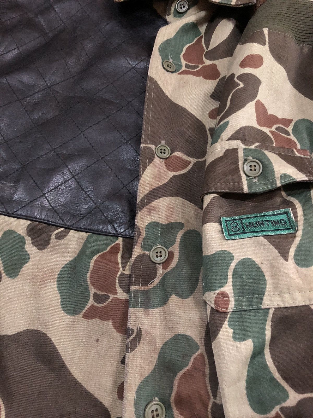 Vintage Two Horse Duck Camo Hunting Button Up Jacket Size US M / EU 48-50 / 2 - 4 Thumbnail