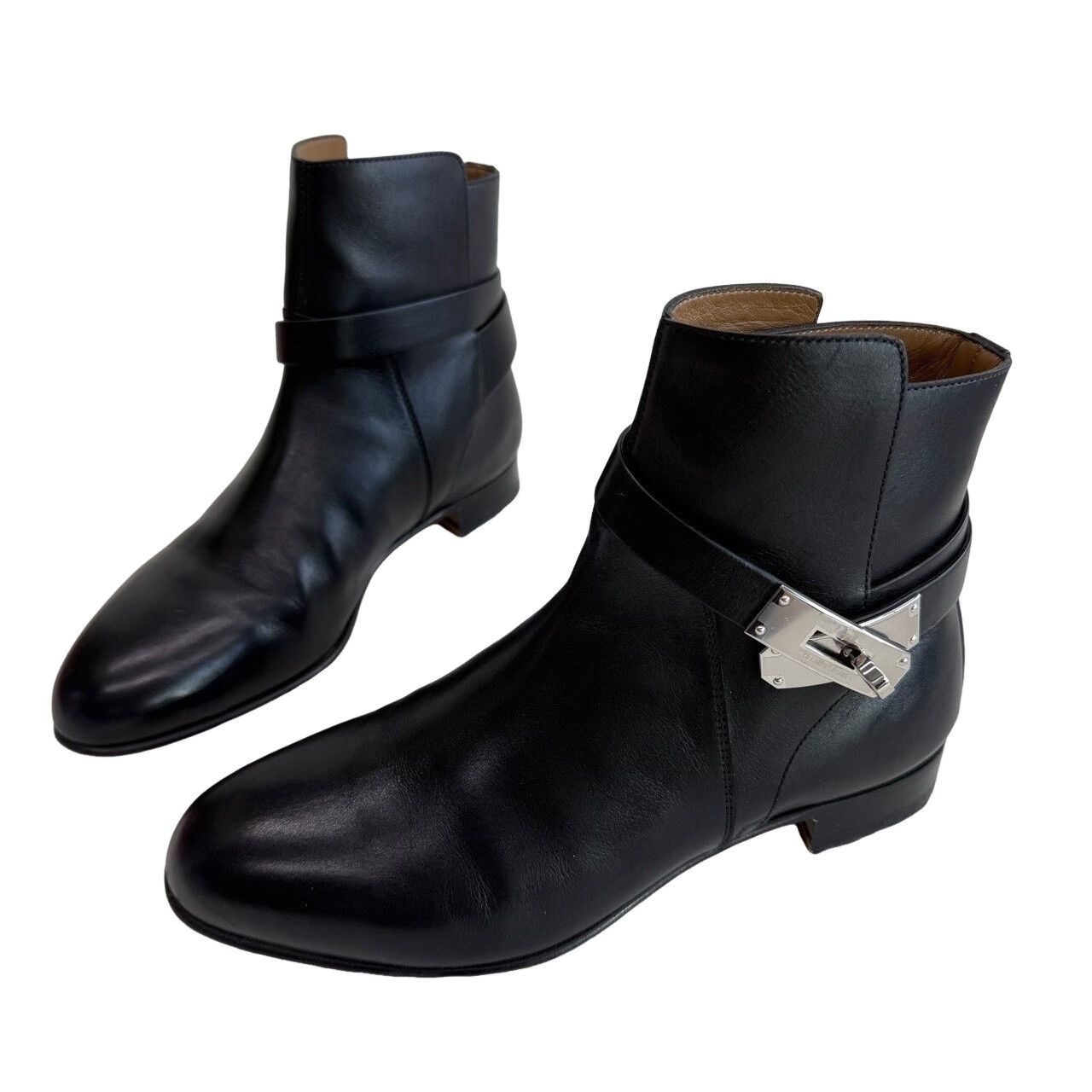 Hermes Hermes Kelly Leather Ankle Boots Size 36 Size US 6 / IT 36 - 1 Thumbnail