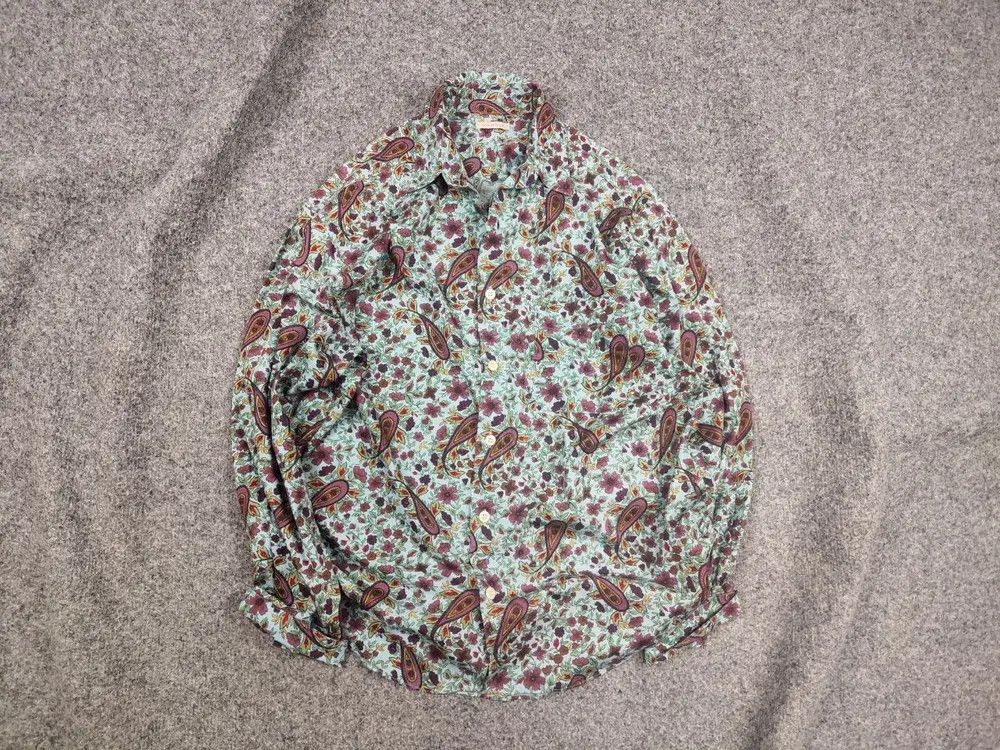 Japanese Brand Vintage Japan Peyton Place For Men Archive Punk Floral Shirt Size US M / EU 48-50 / 2 - 1 Thumbnail