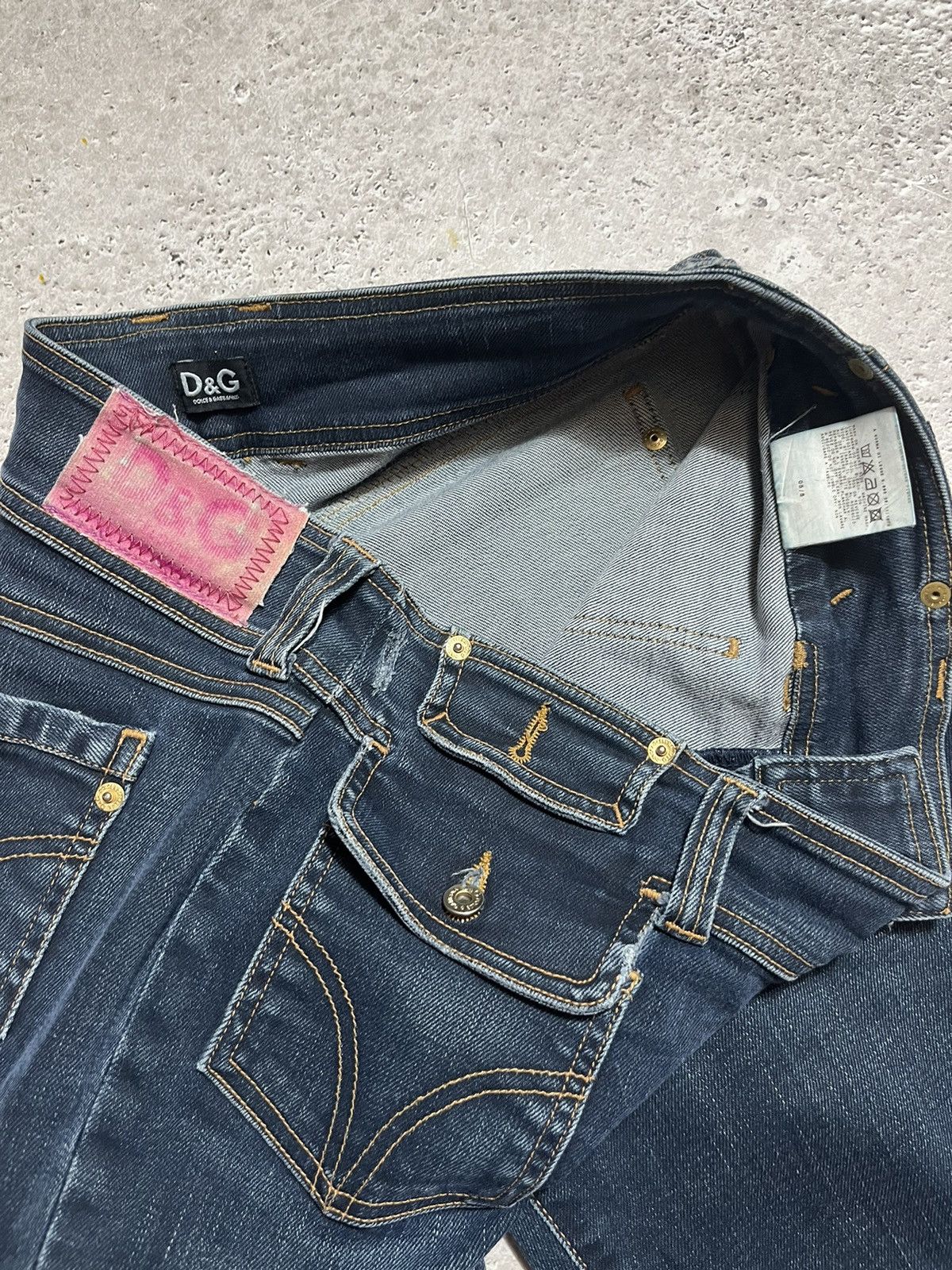 Dolce & Gabbana Vintage Dolce & Gabana Avant Garde Woman’s Jeans Pants Size 32" / US 10 / IT 46 - 8 Thumbnail