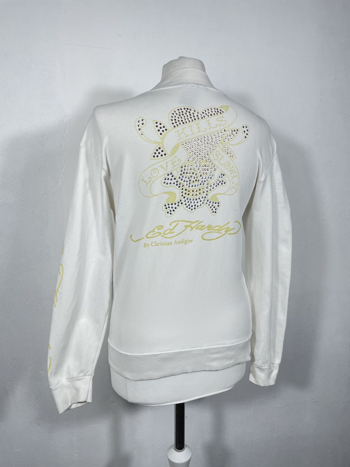 Christian Audigier × Ed Hardy × Vintage Ed Hardy x Christian Audigier Retro 00s Hoodie Swag Drip Size M / US 6-8 / IT 42-44 - 3 Thumbnail