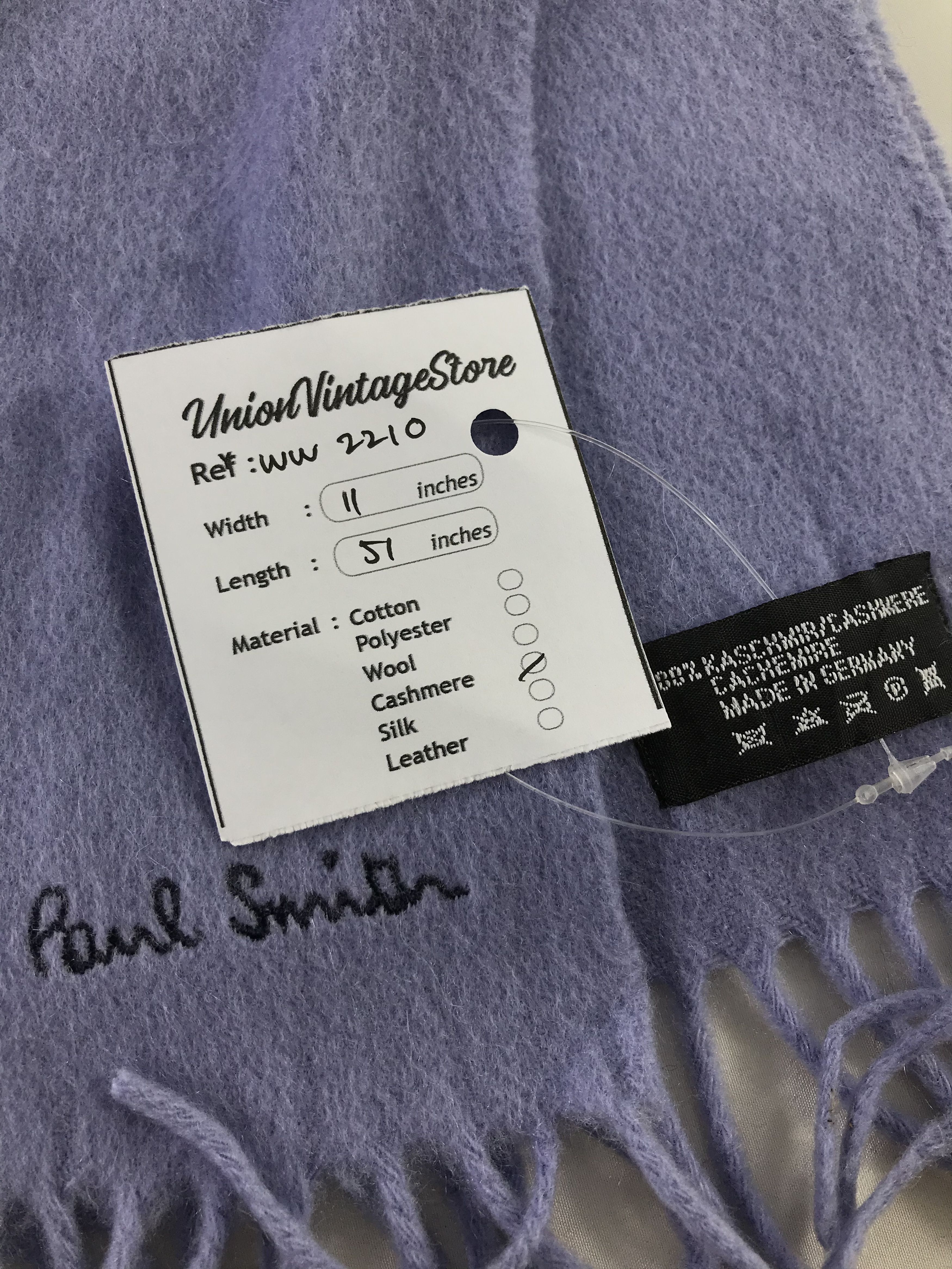 Paul Smith × Vintage Paul Smith Scarf / Muffler / Neckwear - WW2210 Size ONE SIZE - 4 Thumbnail
