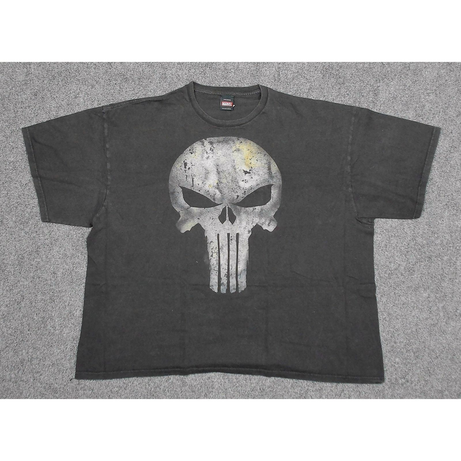 Mad Engine Marvel / Streetwear | Faded Boxy 2012 Punisher Skull Tee Size US XXL / EU 58 / 5 - 3 Thumbnail