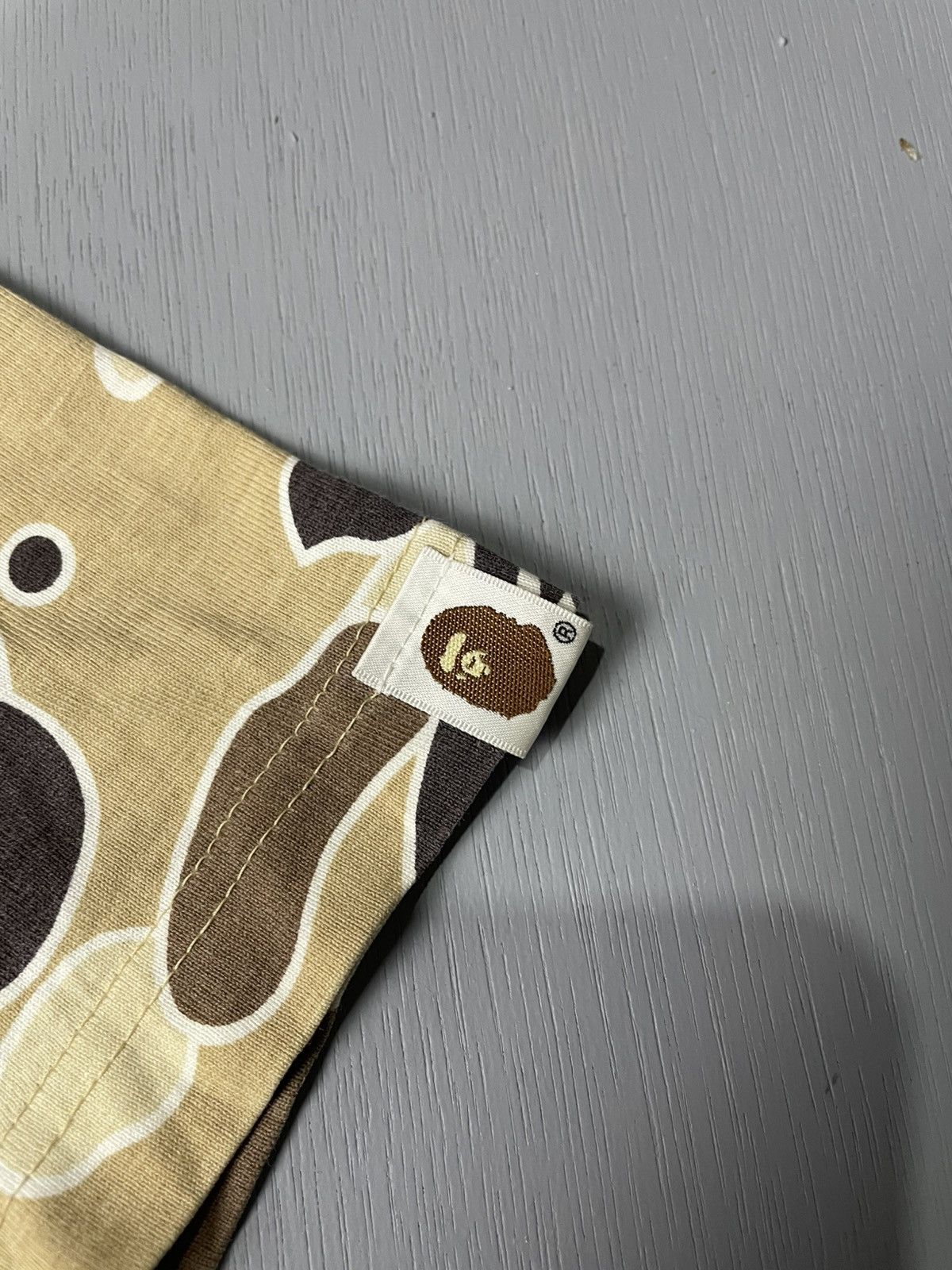 Bape A Bathing Ape (Bape) Psyche Camo distressed tshirt Size US M / EU 48-50 / 2 - 5 Thumbnail