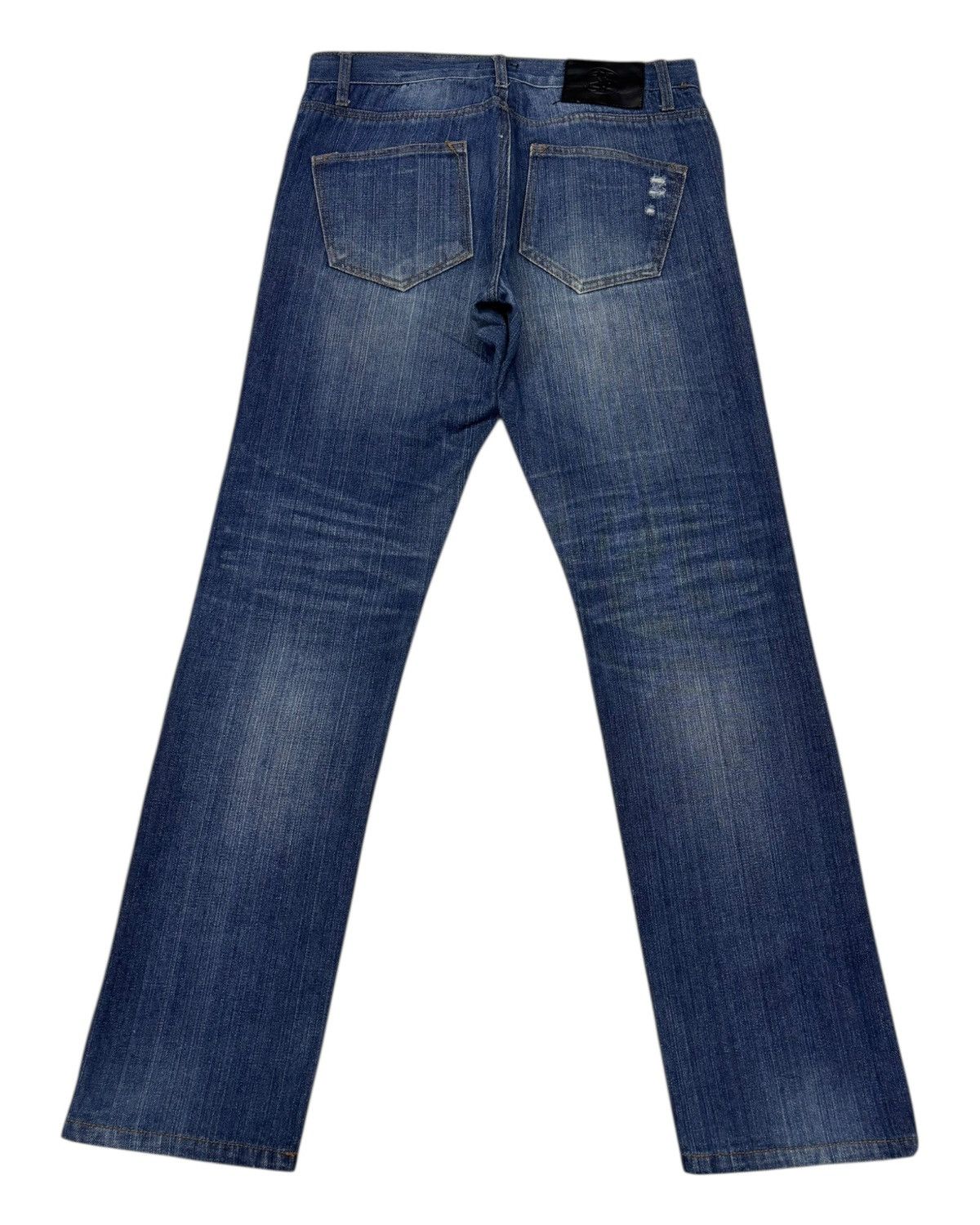 45rpm × 5351 POUR LES HOMMES × Kapital Vintage Japanese Brand Patchwork Jeans 5zip Five Denim Jean Size US 32 / EU 48 - 3 Thumbnail