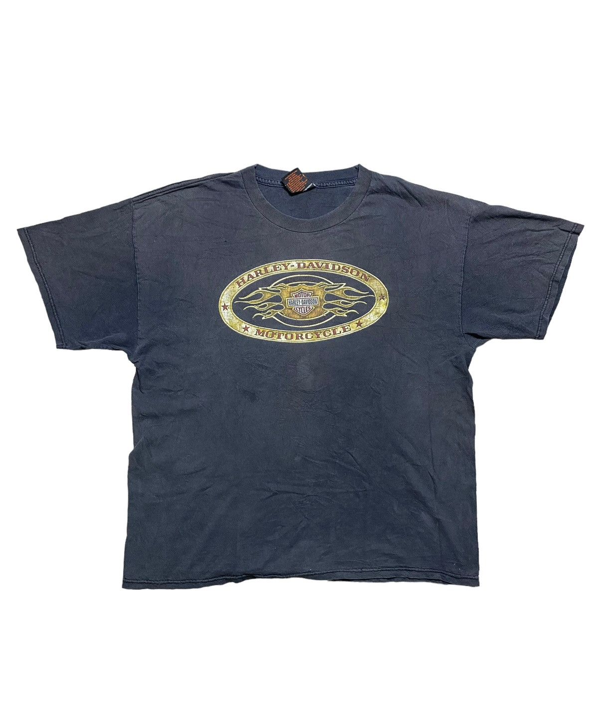 Vintage VINTAGE HARLEY DAVIDSON CENTER LOGO SPELLOUT TEE Size US XL / EU 56 / 4 - 1 Thumbnail