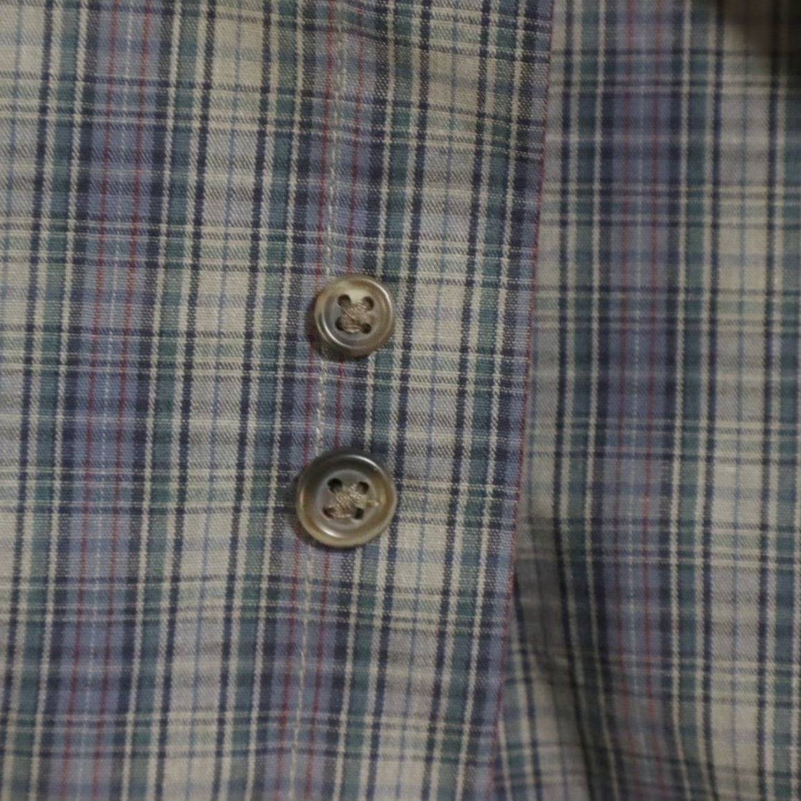 Van Heusen Van Heusen Wrinkle Free Plaid Shirt Men's 2XL Button Down Shirt for Men; Cotton Blend; Long Sleeve; Relaxed Fit; Multi-Colored Plaid; 2XL Size US XXL / EU 58 / 5 - 7 Thumbnail