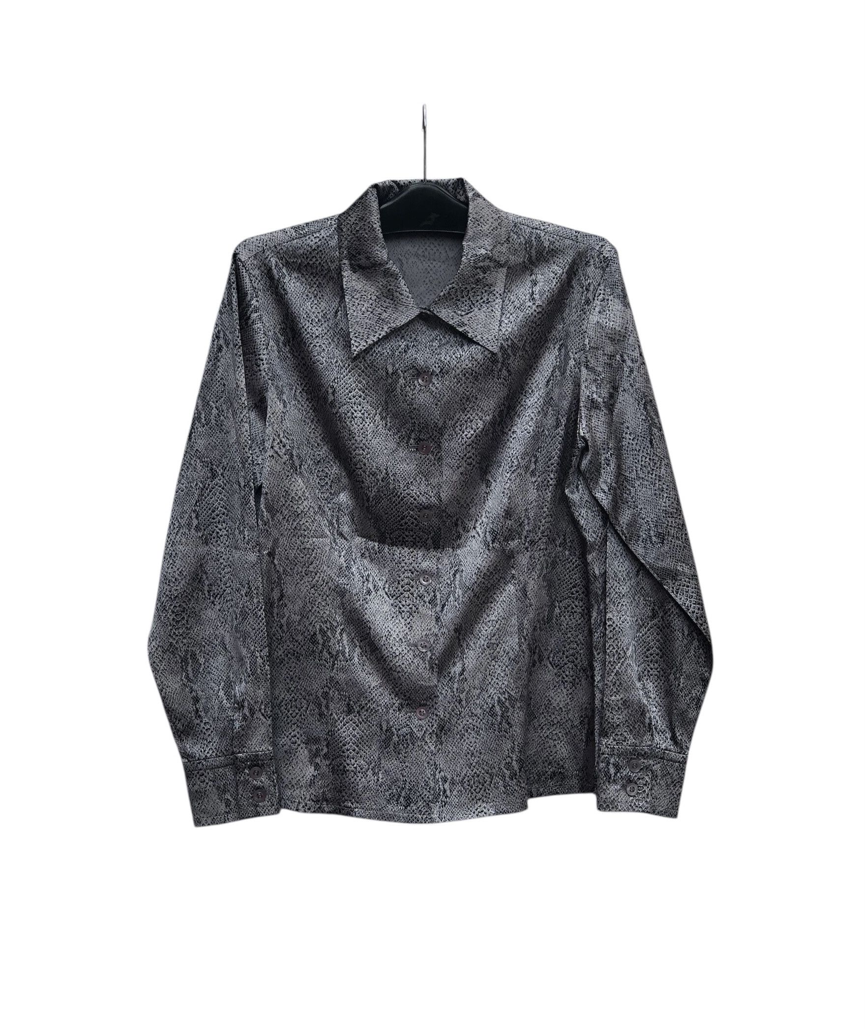 Yves Saint Laurent Yves Saint Laurent Women's Python Snake Print Shirt Blouse Size S / US 4 / IT 40 - 1 Thumbnail