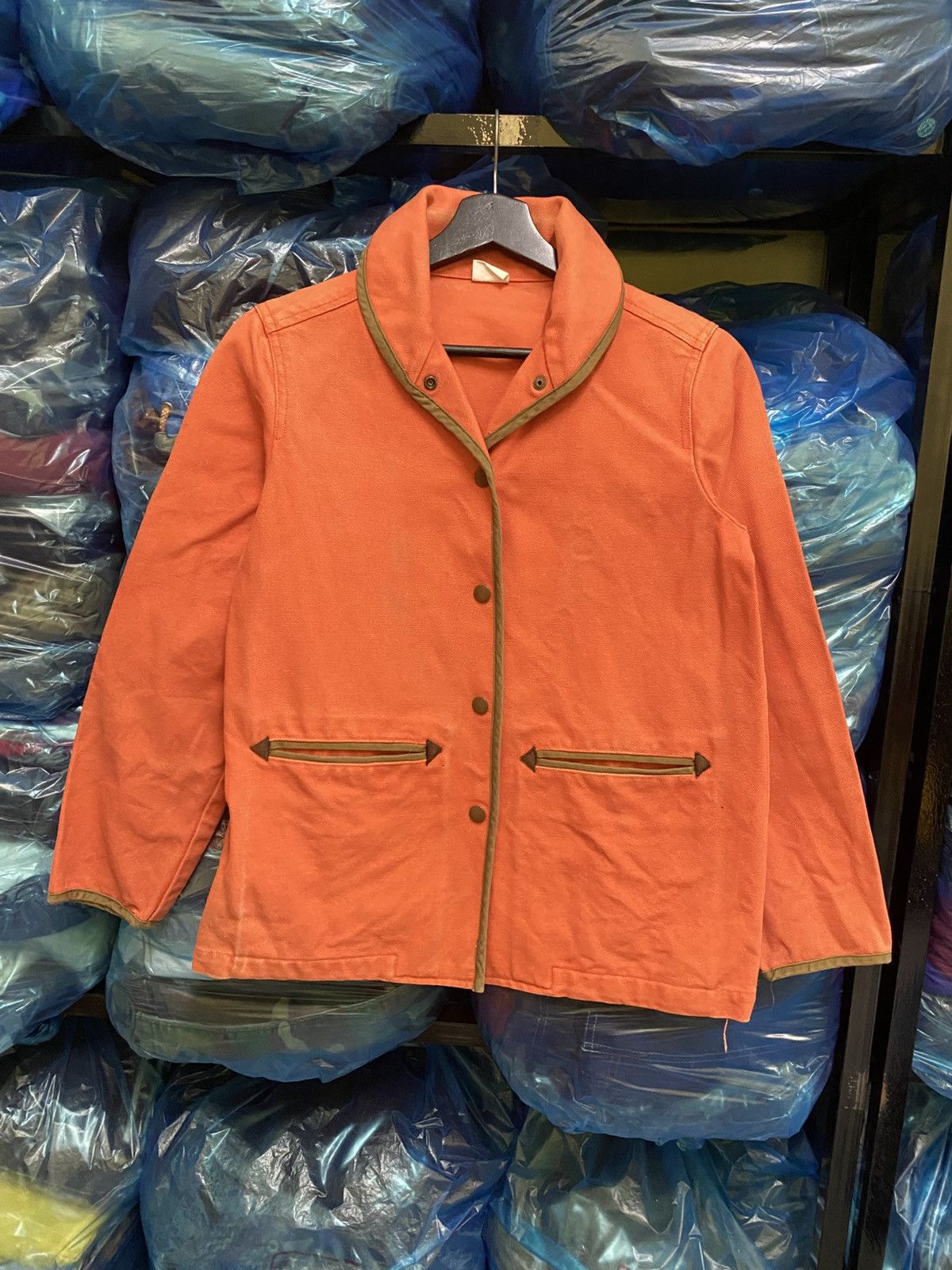 SHIPS VINTAGE SHIPS CANVAS SHAWL COLLAR JACKET Size S / US 4 / IT 40 - 1 Thumbnail