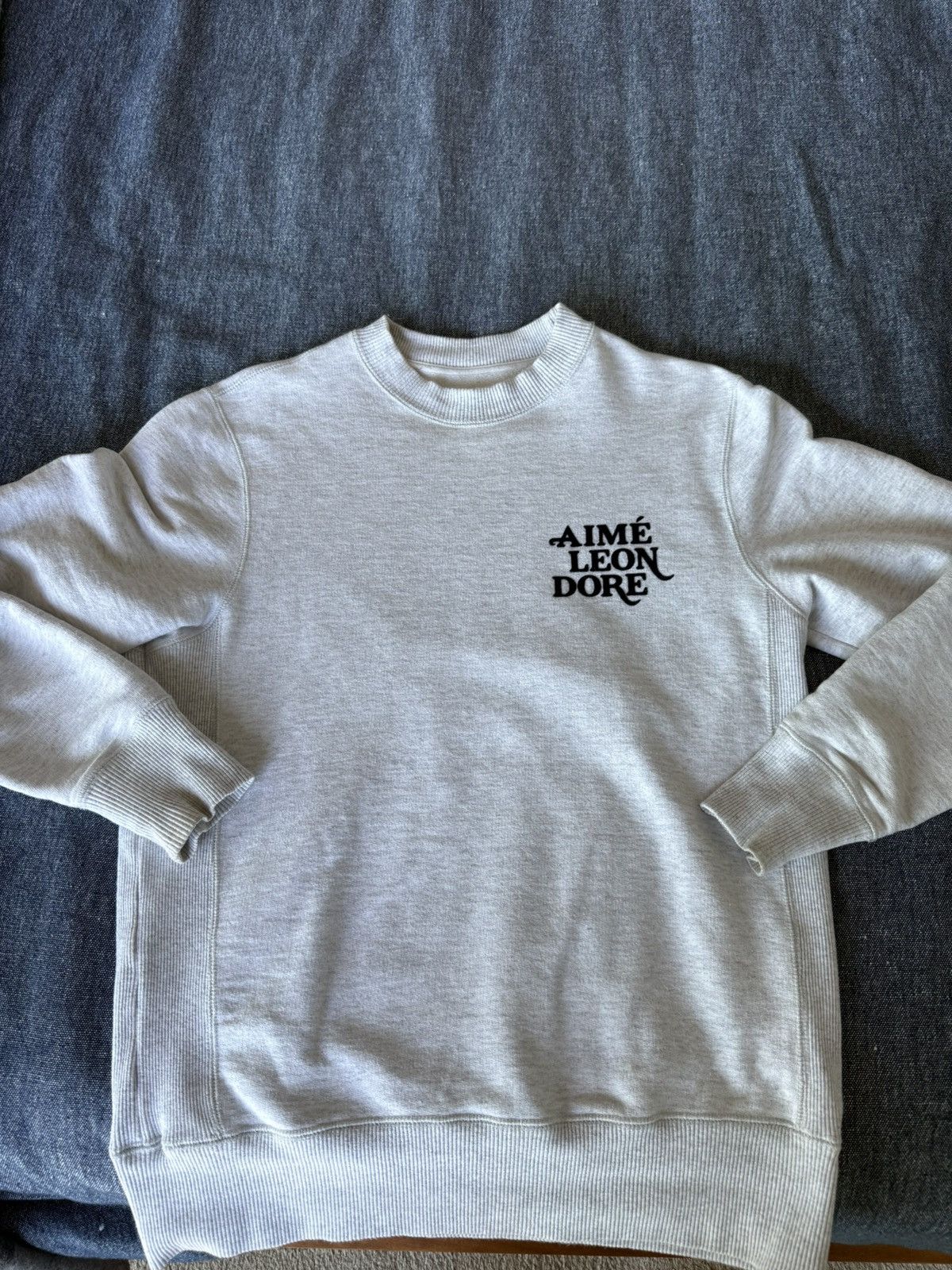 Aime Leon Dore Aime Leon Dore Flock Logo Sweatshirt - XS Size US XS / EU 42 / 0 - 1 Thumbnail