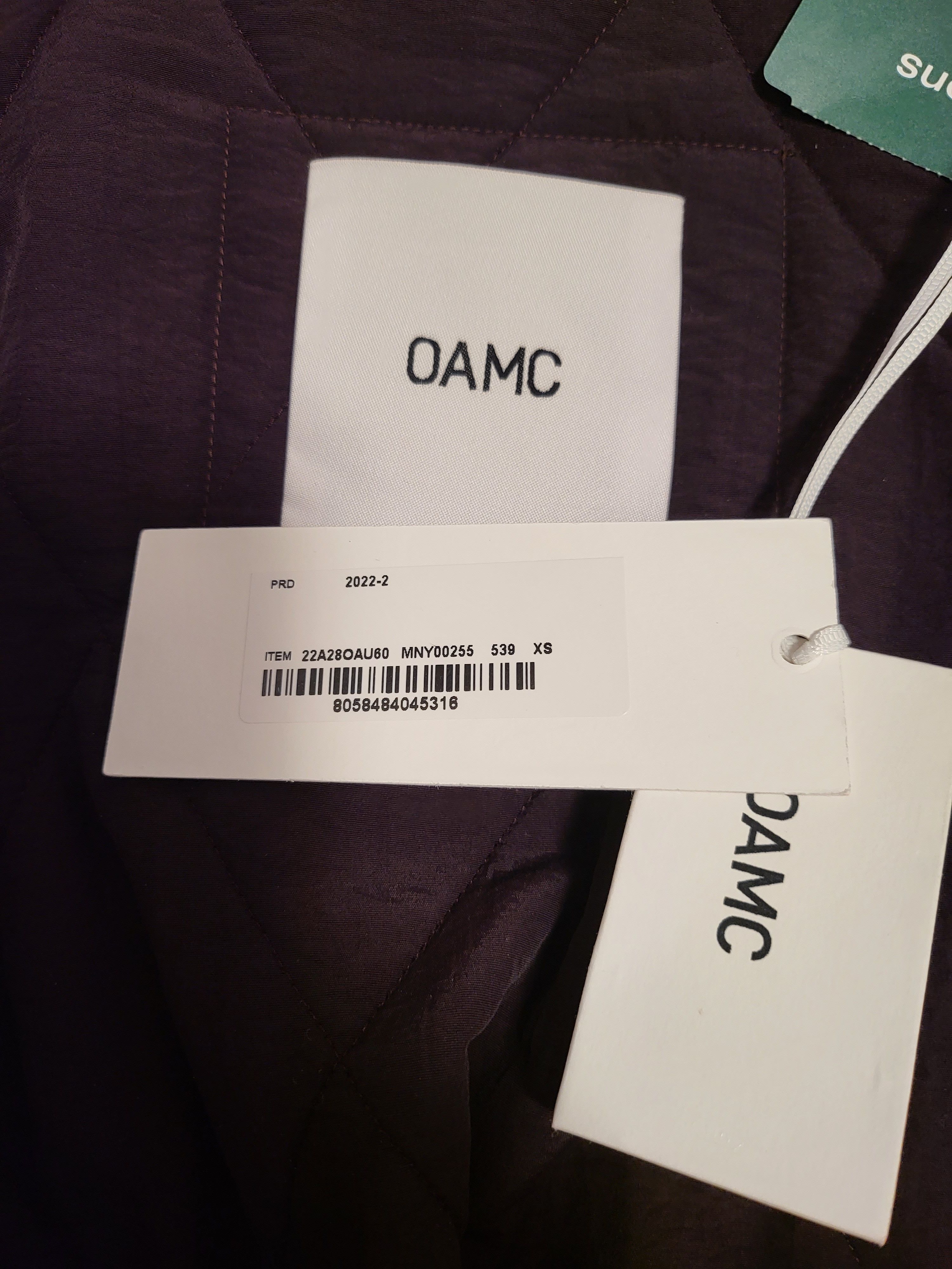 OAMC Oversized Quilted Collarless Jacket Size US XS / EU 42 / 0 - 9 Thumbnail