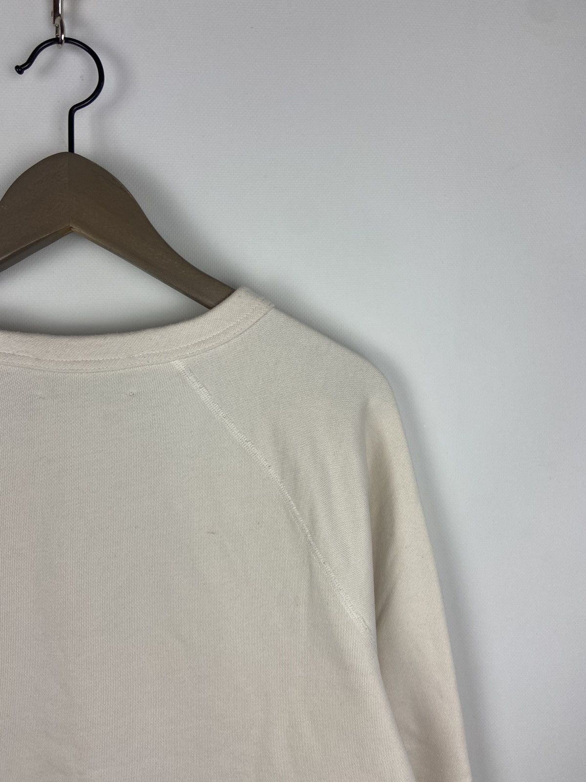 Acne Studios Acne Studios White Men's College Print Sweatshirt Sz S Size US S / EU 44-46 / 1 - 14 Thumbnail