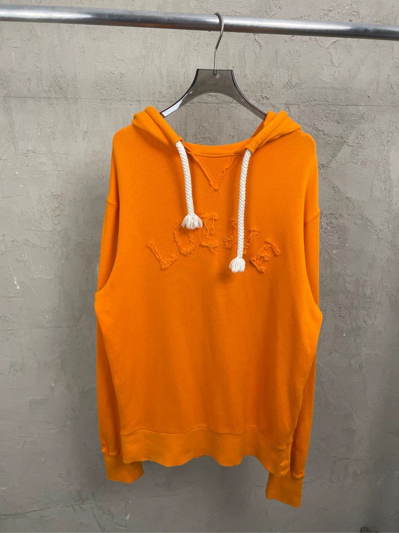 Loewe LOEWE Orange pumpkin patchwork Logo hoodie sweater Size S / US 4 / IT 40 - 1 Thumbnail
