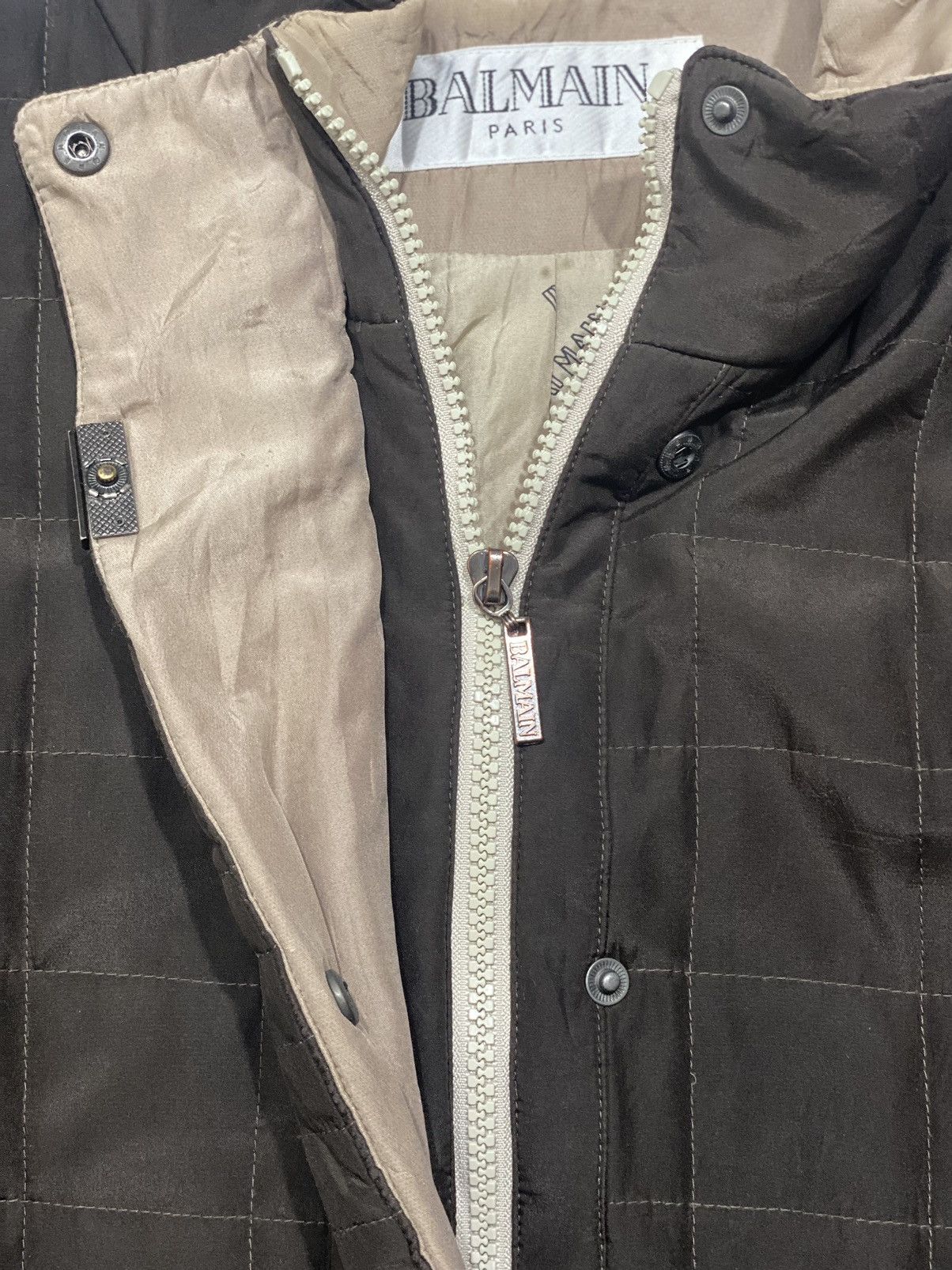 Balmain Balmain Plaid Puffer Jacket Size M / US 6-8 / IT 42-44 - 5 Thumbnail