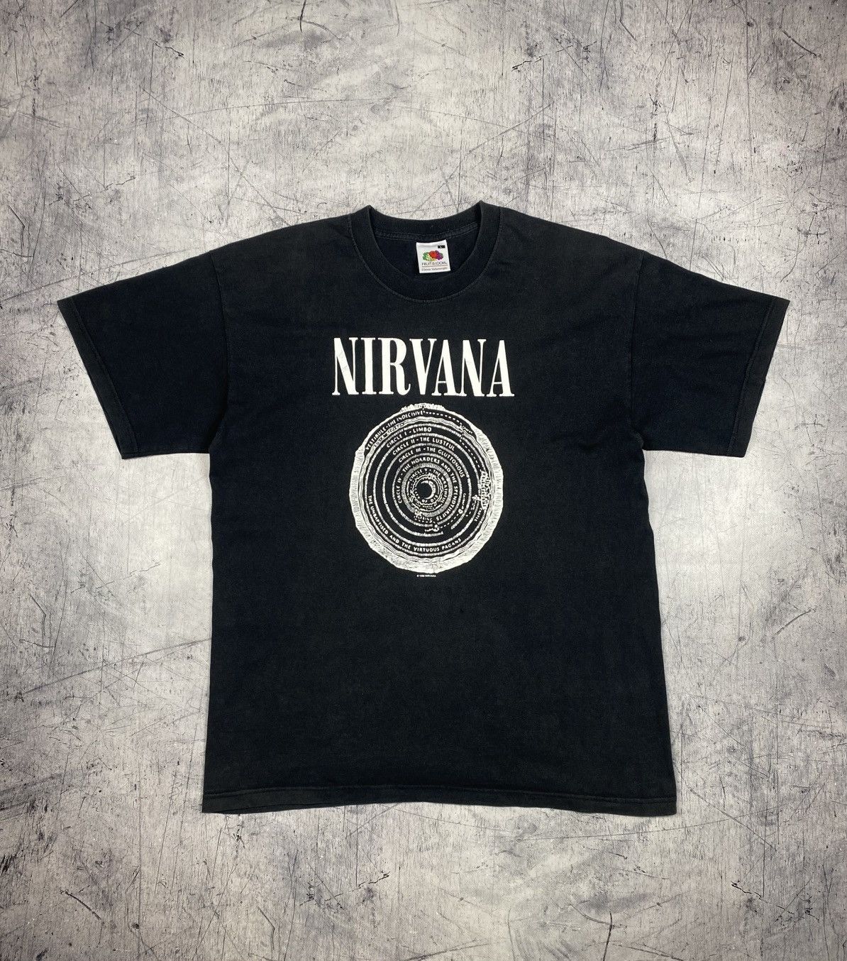 Nirvana Vintage Nirvana 1996 Dante’s Inferno Circle Graphic T-Shirt Size US L / EU 52-54 / 3 - 2 Thumbnail