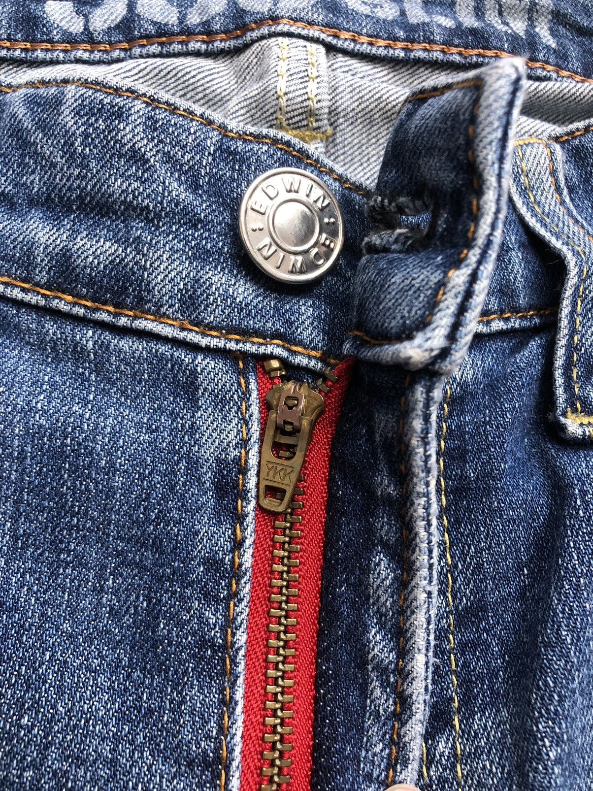 Edwin Vintage Japanese BlueTrip Edwin 503 Distressed Jeans Size US 34 / EU 50 - 8 Thumbnail