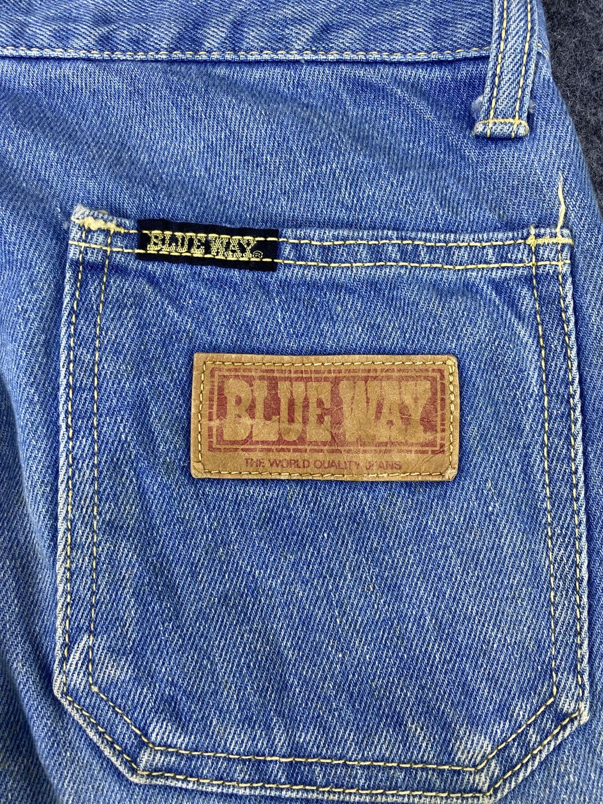Jean Vintage Blue Way bootcut Jeans - J1028 Size 28" / US 6 / IT 42 - 12 Thumbnail