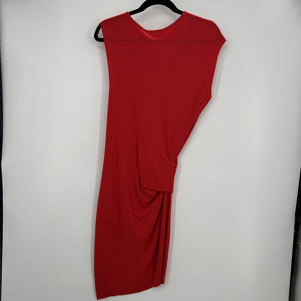 Helmut Lang Helmut Lang 100% Wool Asymmetrical Jersey Mini Dress Bodycon Size S / US 4 / IT 40 - 10 Thumbnail