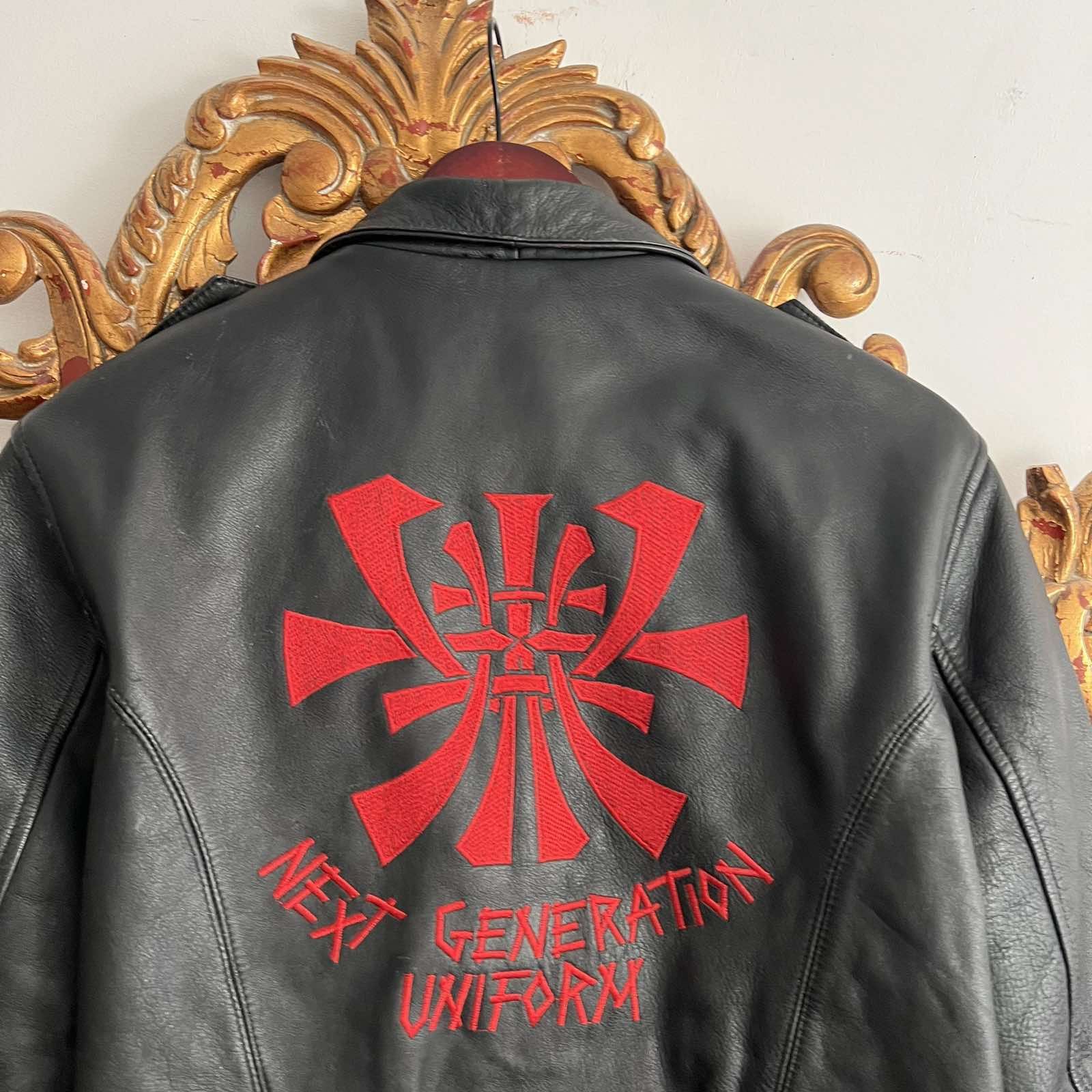 Other Vintage Womens Leather jacket Sz L Black 90s Size L / US 10 / IT 46 - 6 Thumbnail