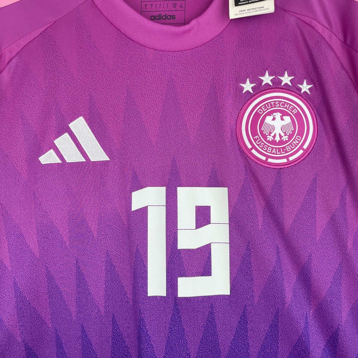Adidas Germany Leroy Sane Adidas Pink Jersey Euro 2024 size L Size US L / EU 52-54 / 3 - 3 Thumbnail