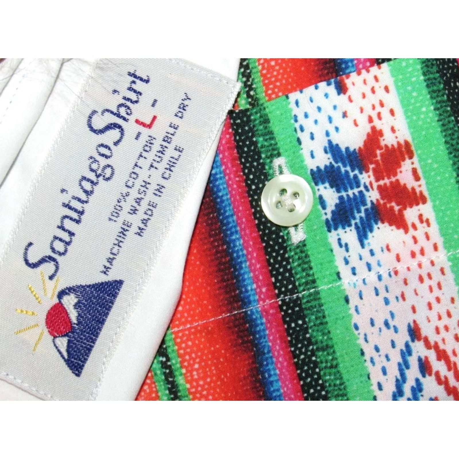 Vintage SANTIAGO x GITMAN VINTAGE Southwestern Short Sleeve Button Down Shirt Large Mens XS? Size US L / EU 52-54 / 3 - 4 Thumbnail