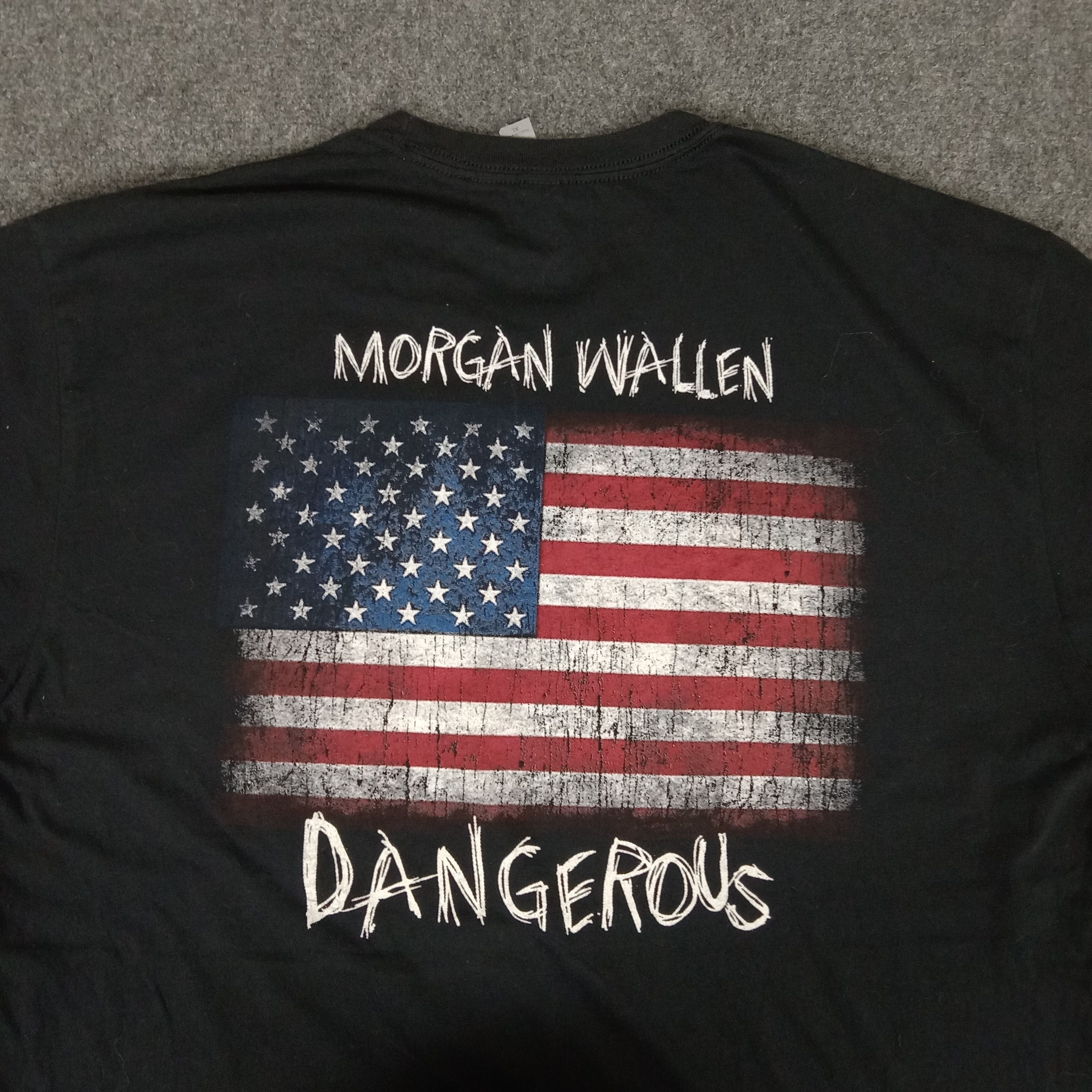 Band Tees × Vintage Morgan Wallen Dangerous American Album Tshirt Size US M / EU 48-50 / 2 - 2 Thumbnail