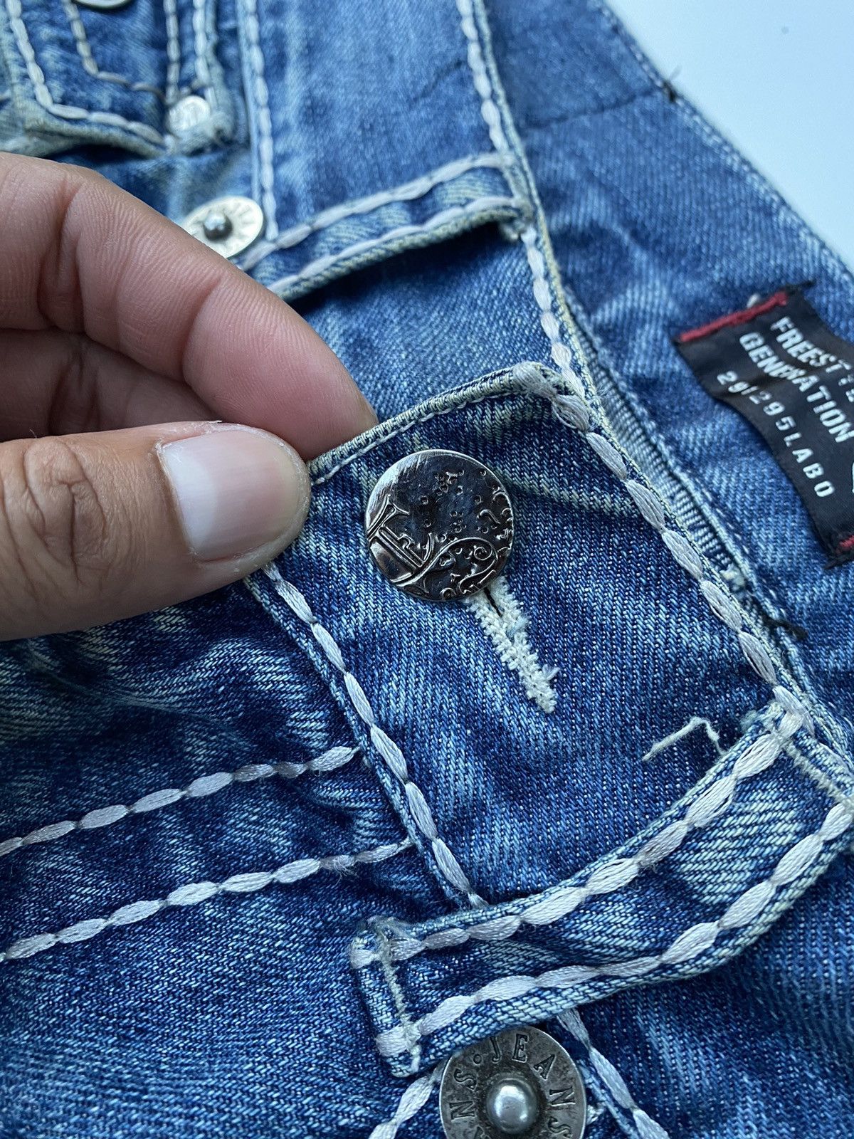 Japanese Brand × Vintage Vintage Denim Free Style Generation Outside Line Size US 32 / EU 48 - 9 Thumbnail