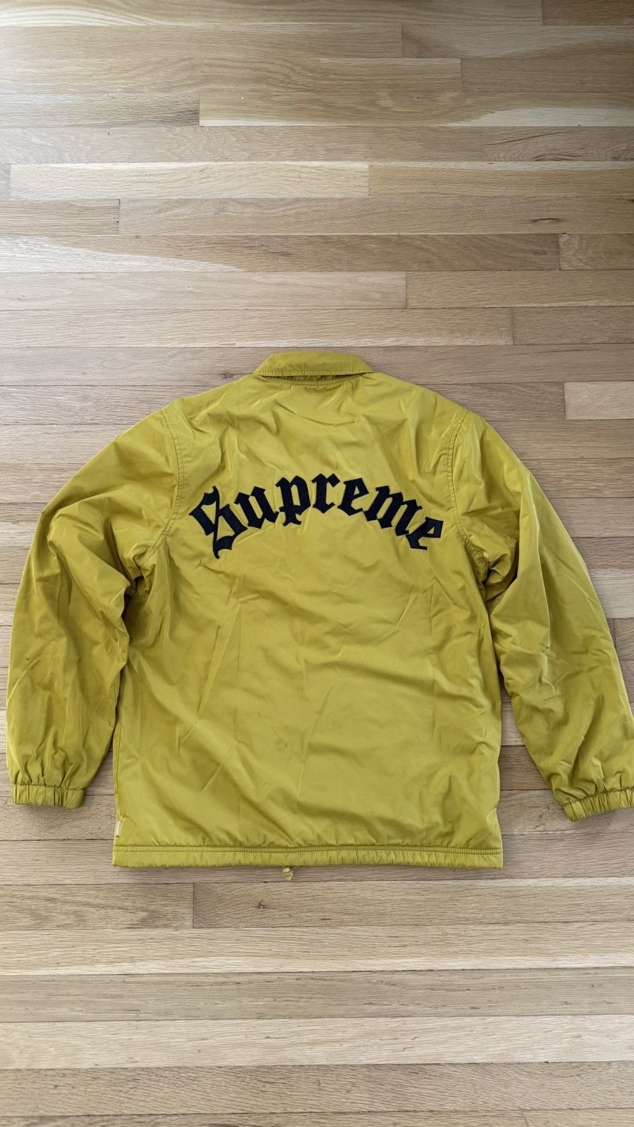Supreme Supreme Old English Coaches Jacket Gold 2016 Small Size US S / EU 44-46 / 1 - 1 Thumbnail