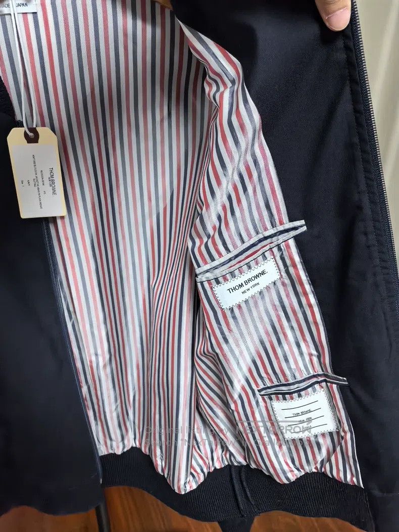 Other Thom Browne Navy Baseball Jacket Size US S / EU 44-46 / 1 - 7 Thumbnail