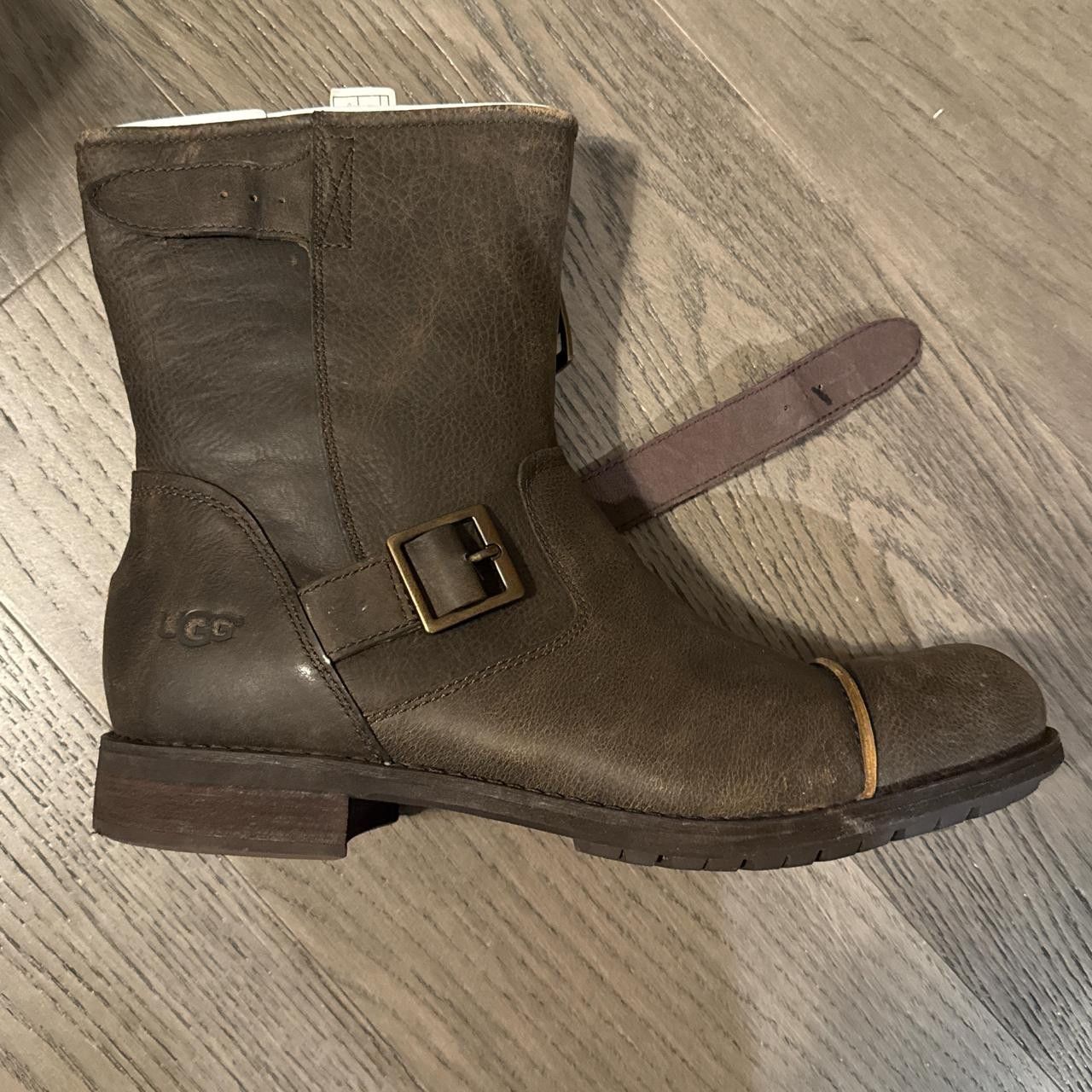 Ugg UGG Men's Lancing boots in brown leather | New Authentic Size US 11 / EU 44 - 7 Thumbnail