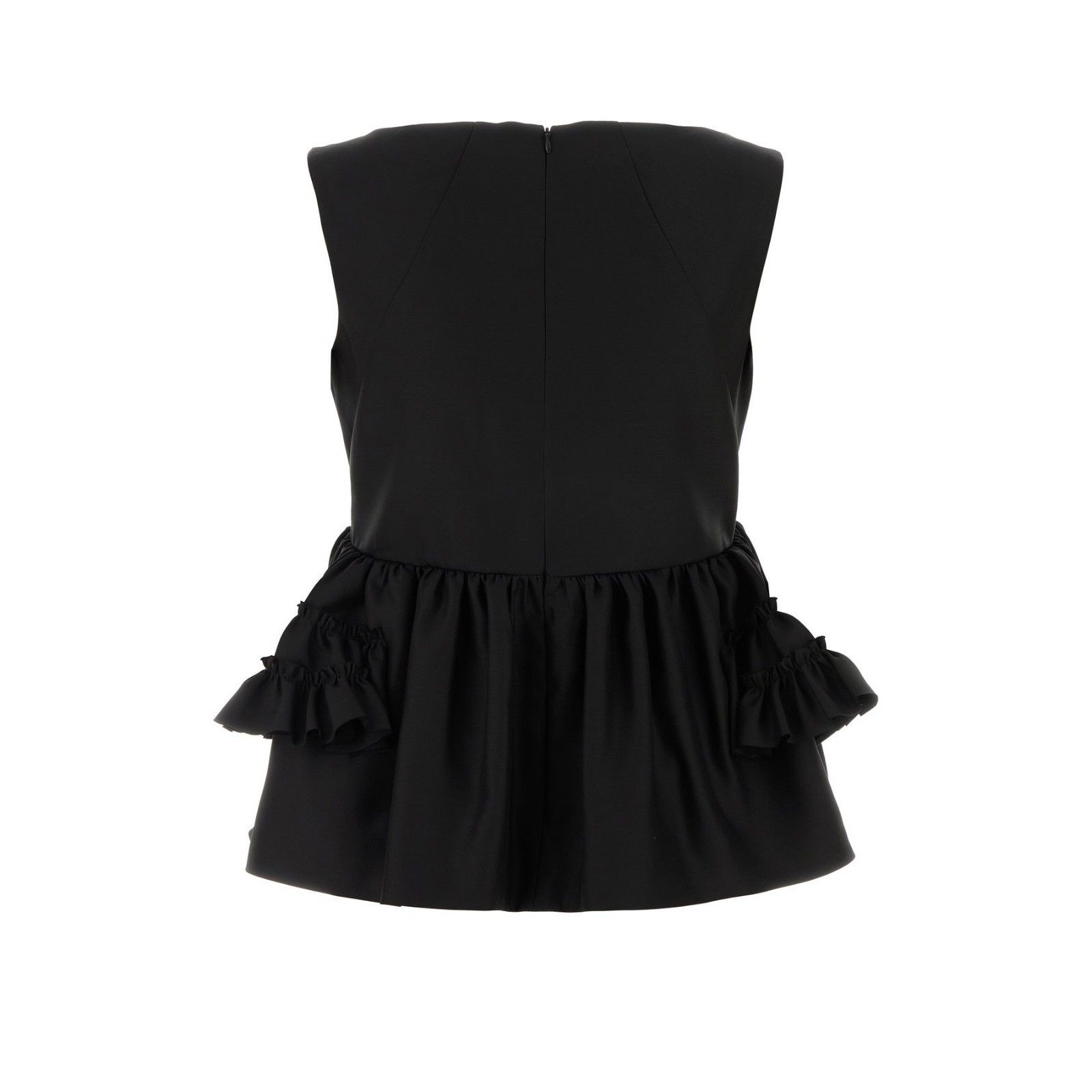 Dries Van Noten DRIES VAN NOTEN Black Wool Blend Casey Top New & Authentic ( Size M / US 6-8 / IT 42-44 - 2 Thumbnail