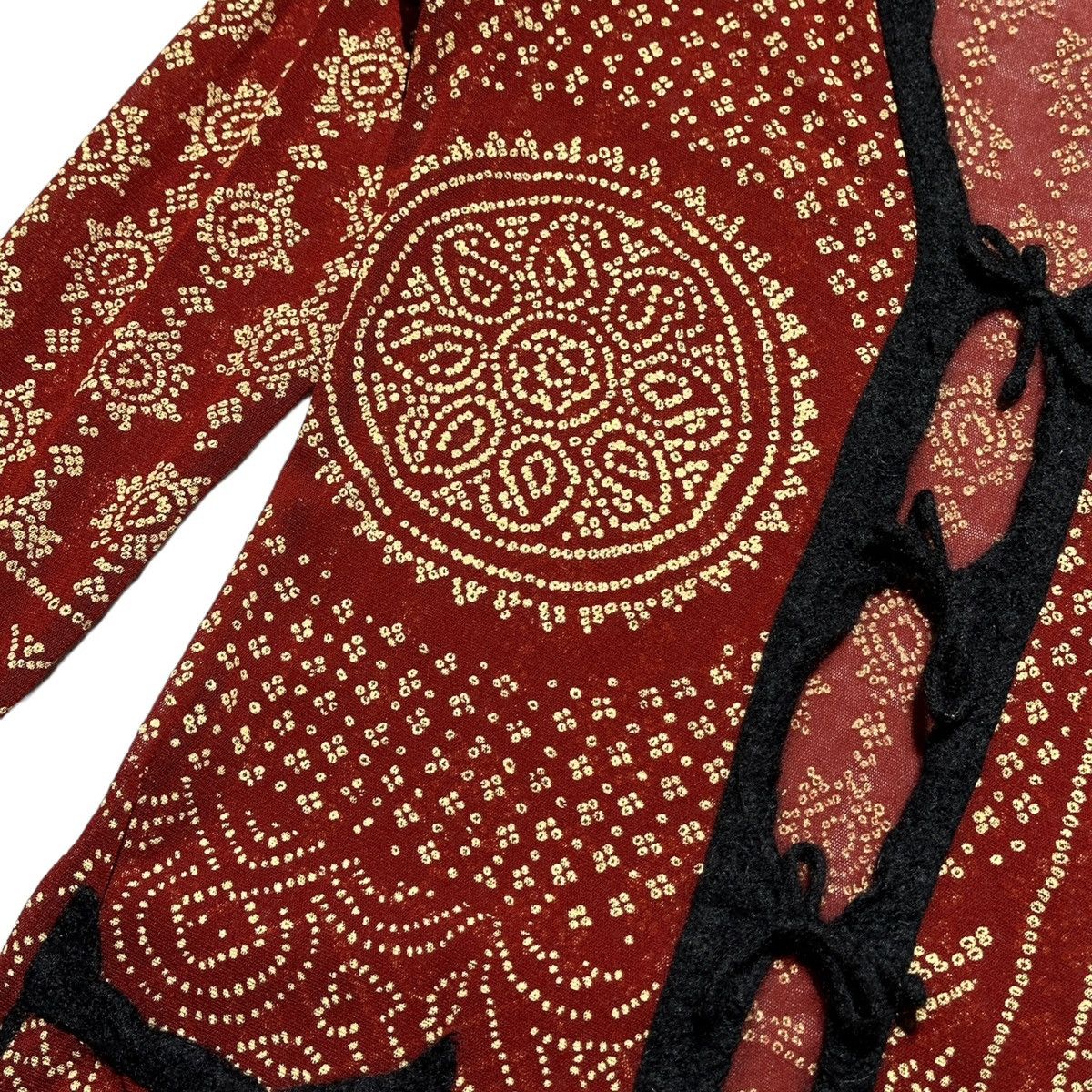 Jean Paul Gaultier Tribal mesh tie cardigan Size M / US 6-8 / IT 42-44 - 3 Thumbnail