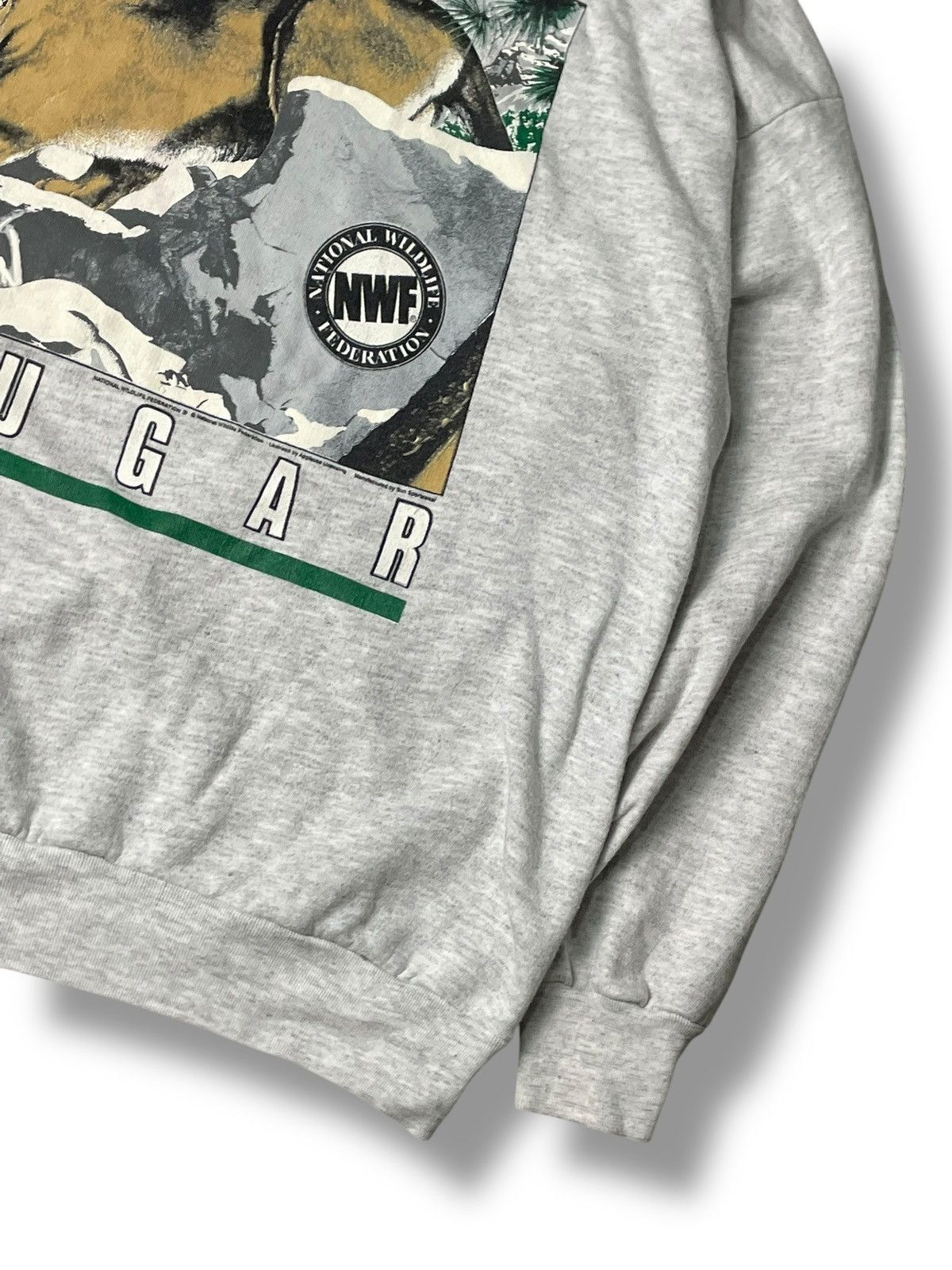 Japanese Brand × Vintage Vintage COUGAR National Wildlife Sweatshirt (80) Size US L / EU 52-54 / 3 - 3 Thumbnail