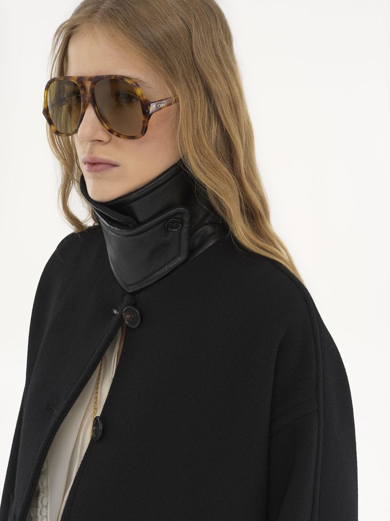 Chloe o1loc1c11125 Coat in Black Size S / US 4 / IT 40 - 6 Thumbnail